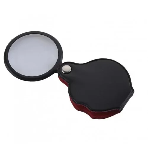 -5x-50mm-mini Büyüteç,cepte Taşınan,optik Lens Katlanabilir Deri 