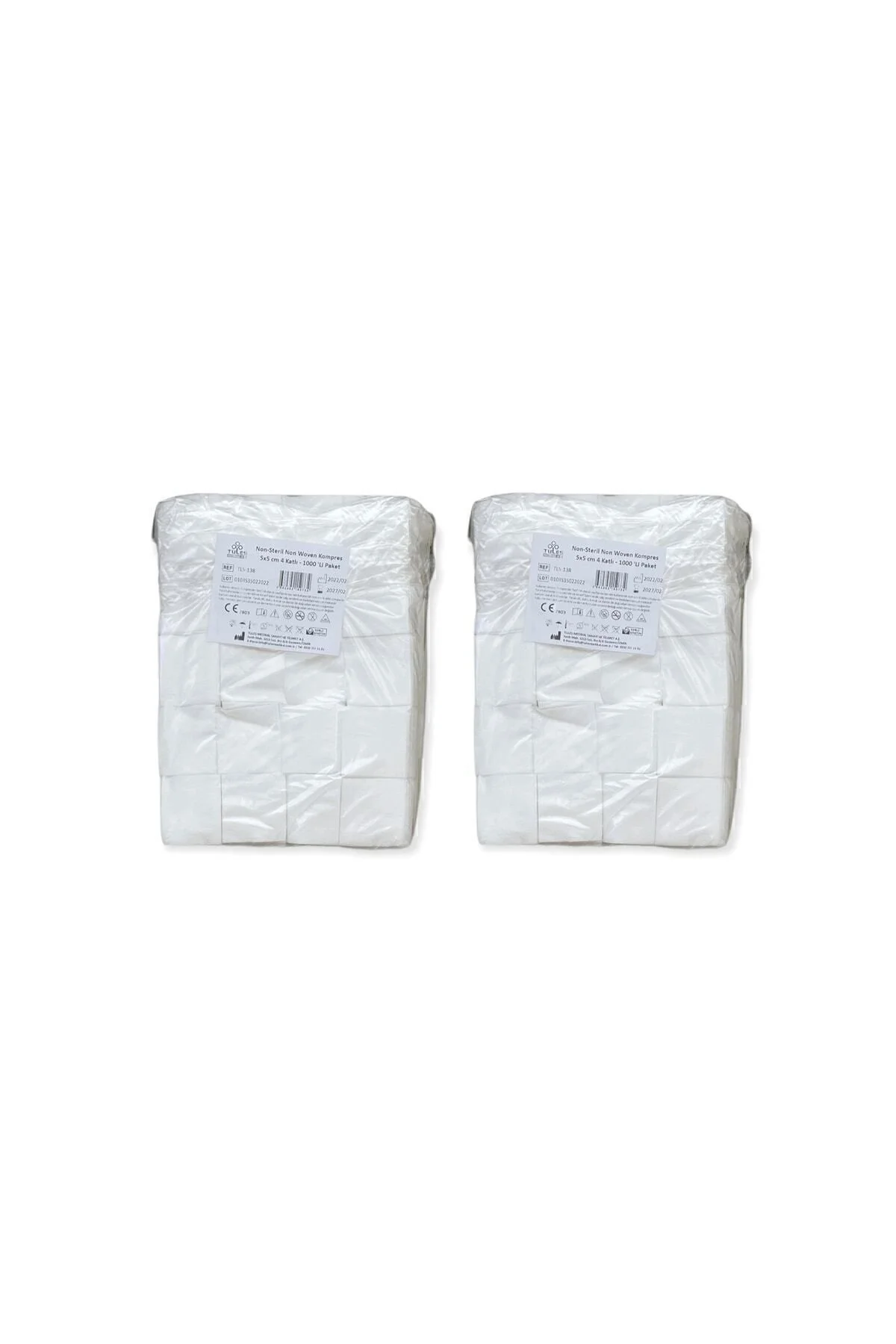 5x5 4 Kat 2000 Adet Nonwoven Yüksek Emici Kumaş Tipi Spanç (iplik