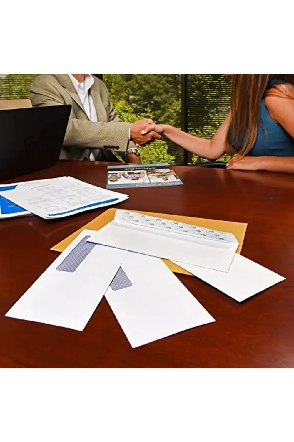 , 6 3/4 Zarfları, Dikiş, Kutu Başına 500 (10412), Beyaz 890831