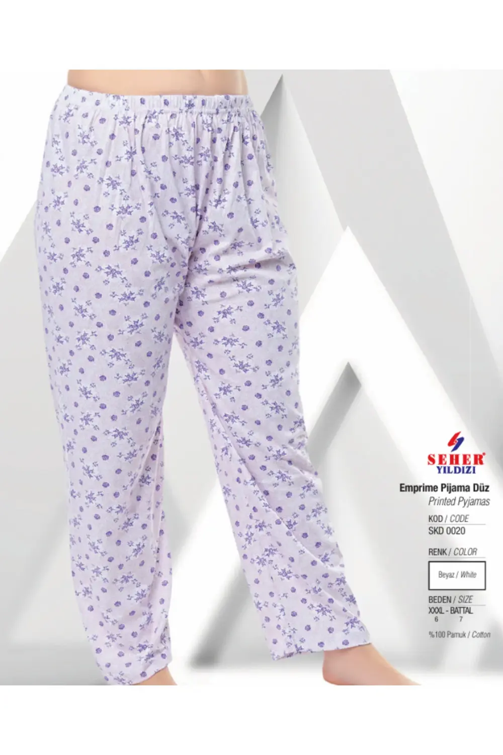 (6 ADET) %100 PAMUK ANNE EKONOMİK PAKET RENKLİ PİJAMA ALTI, PAÇAL