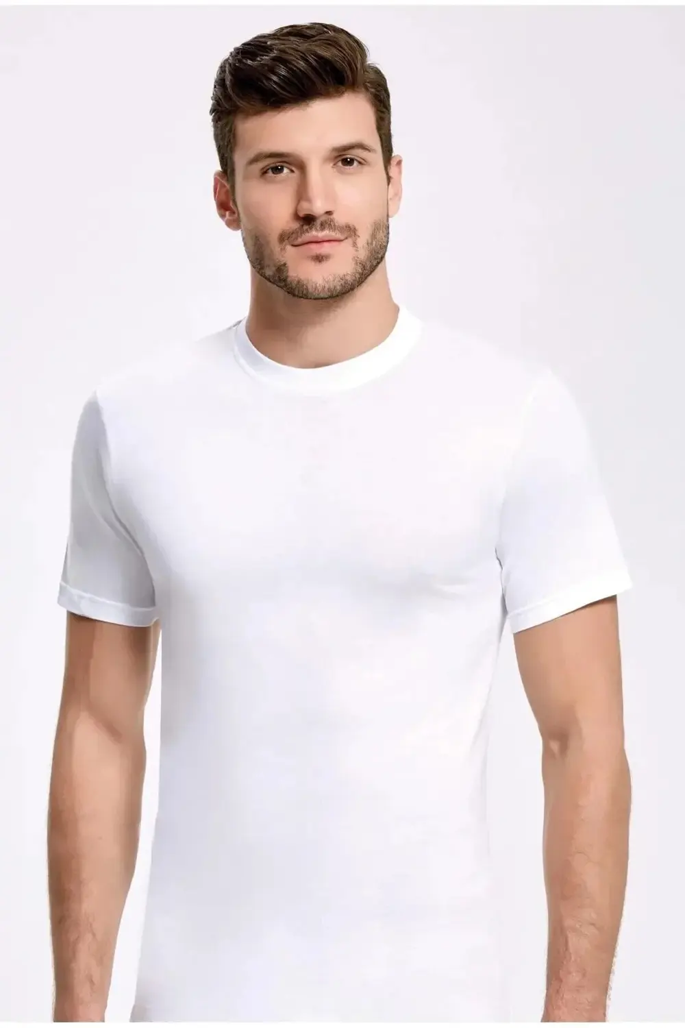 6 Adet %100 Pamuk Erkek Sıfır Yaka Fanila Atlet