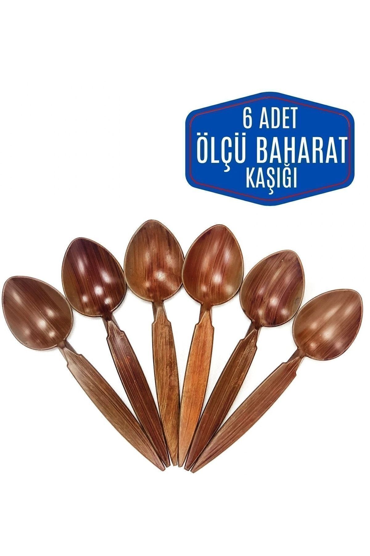 6 Adet 12x3 Cm Kavanoz Ölçü Kaşığı 714521