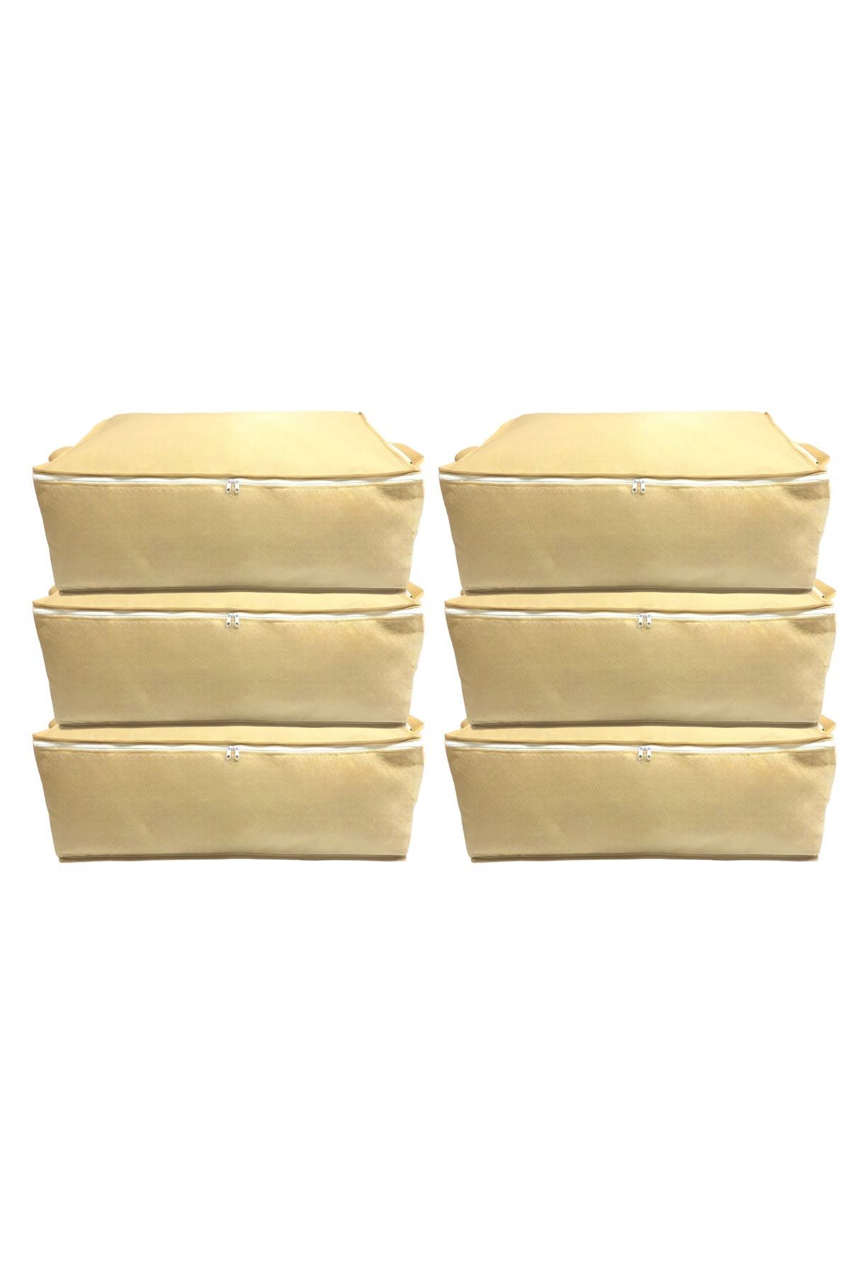 6 Adet Bej Bazaaltı Ve Çekyat Tipi Hurç 62 X 44 X 22 Cm XLarge