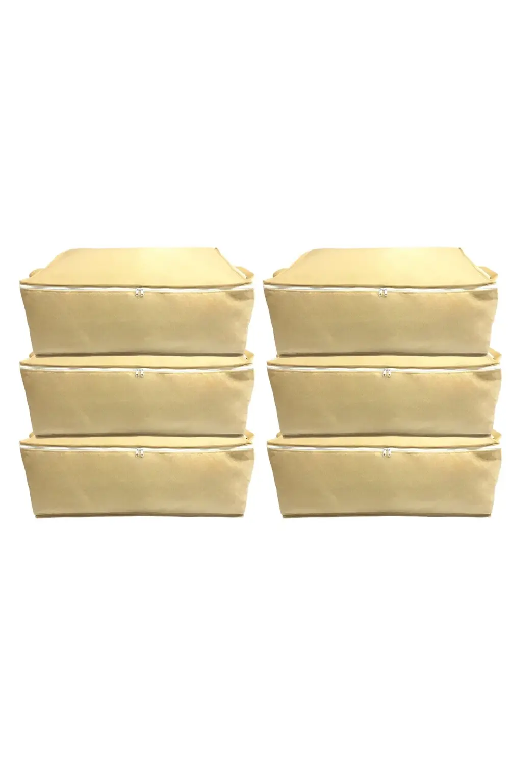 6 Adet Bej Bazaaltı Ve Çekyat Tipi Hurç 62 X 44 X 22 Cm XLarge