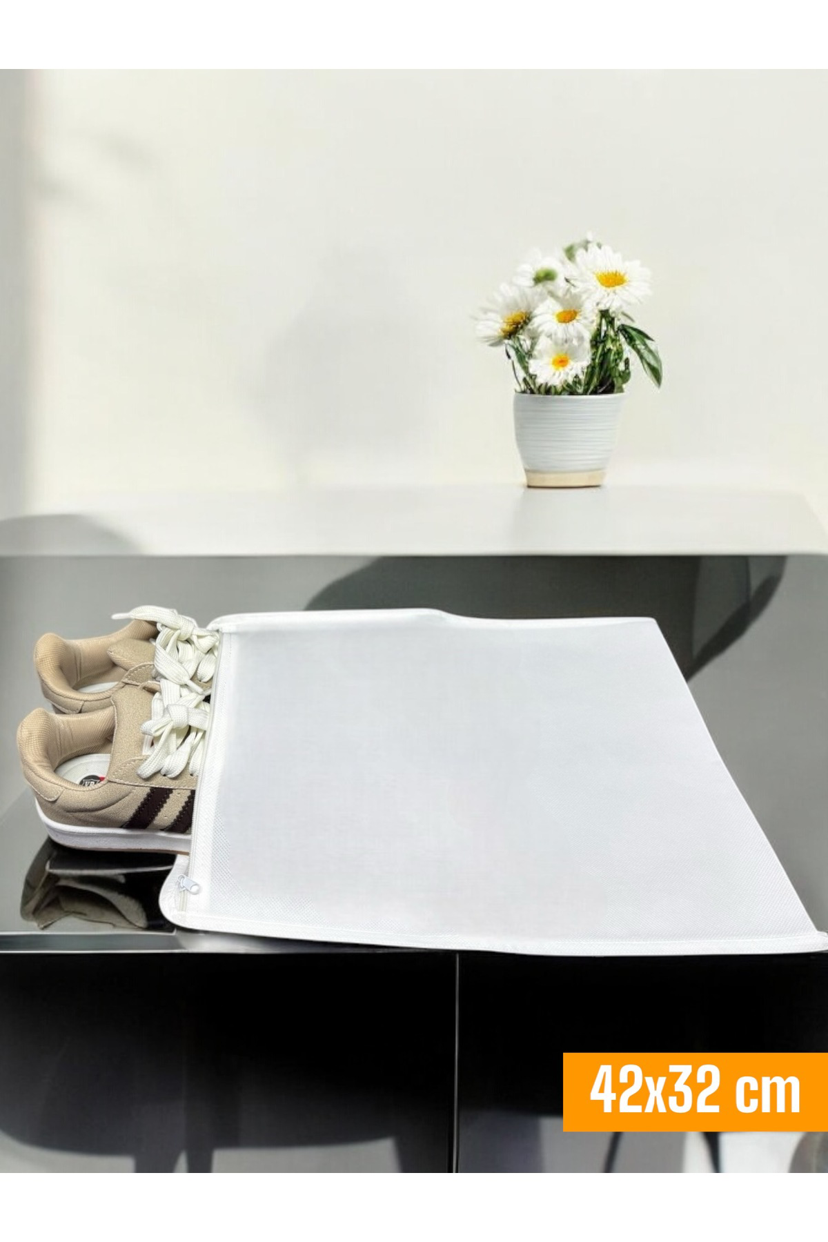 Balkan Room 6 Adet Beyaz Ayakkabı Saklama Çantası Seyahat Hurcu Çok Amaçlı Fe