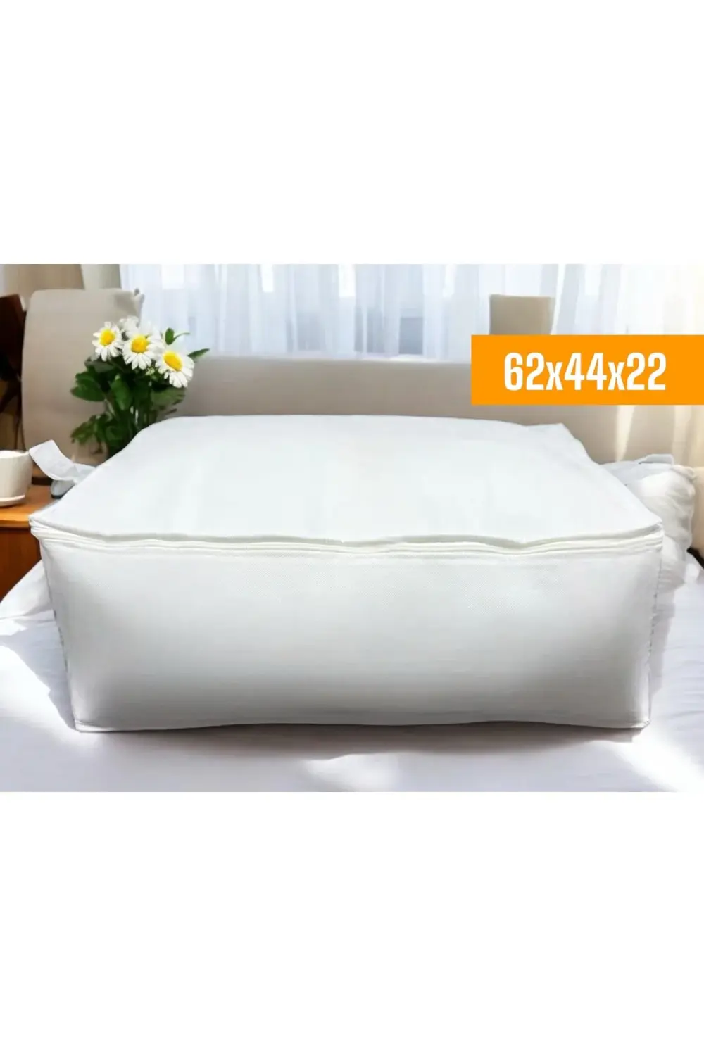 6 Adet Beyaz Baza Altı Ve Çekyat Tipi Hurç 62 X 44 X 22 Cm XLarge