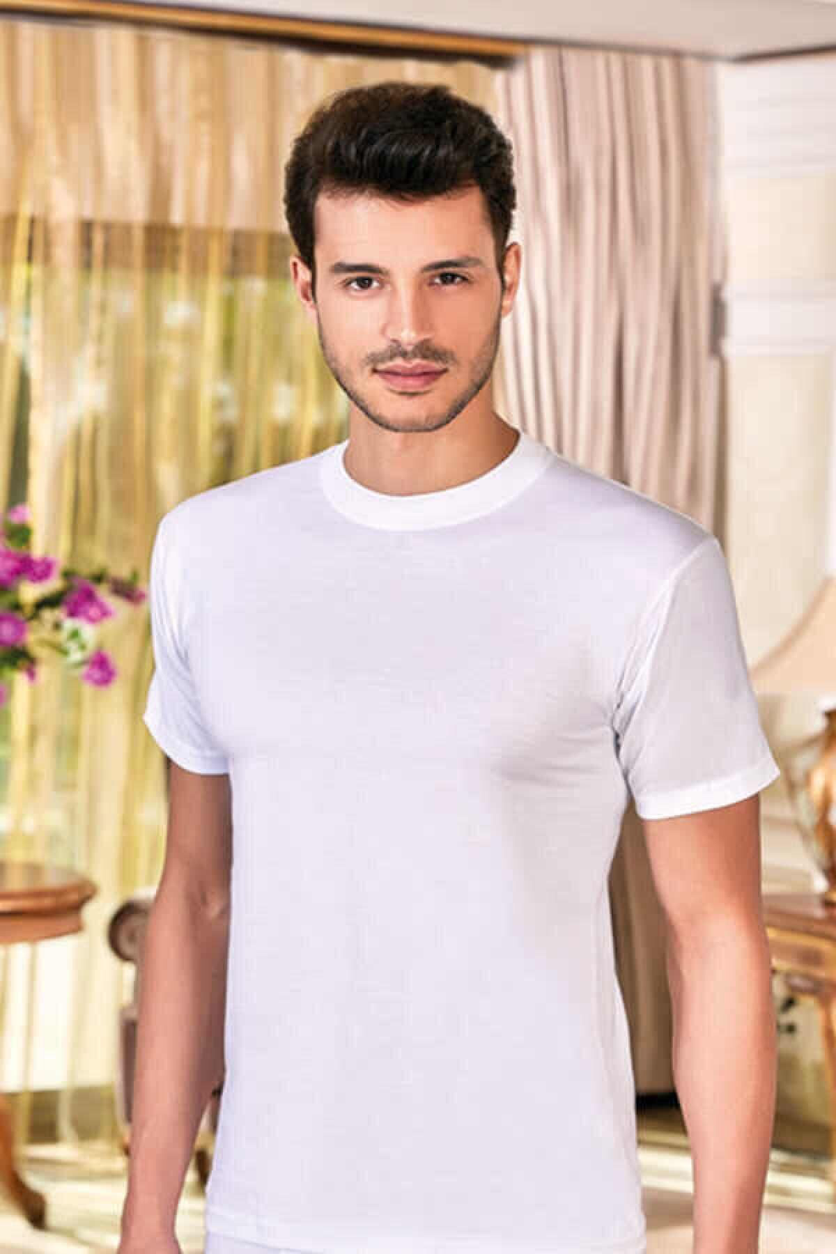 6 Adet Beyaz Renk 0 Yaka Fanila