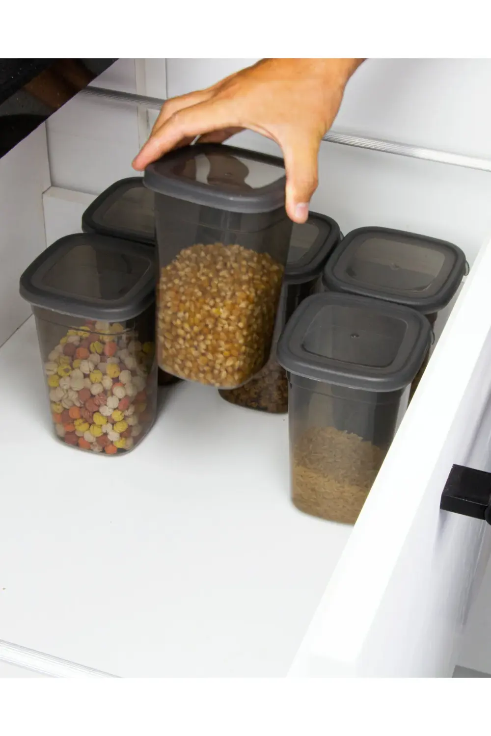 6 Adet Dikdörtgen Saklama Kabı - 1,1 Lt. 1100 Ml. 50880