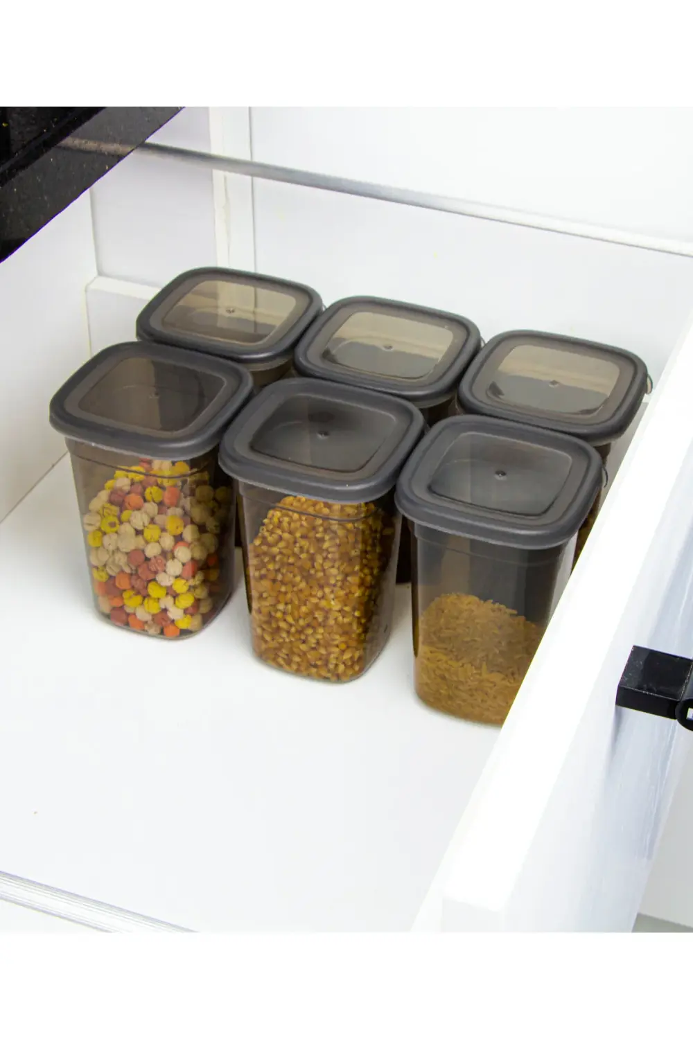 6 Adet Dikdörtgen Saklama Kabı - 1,1 Lt. 1100 Ml. 50880