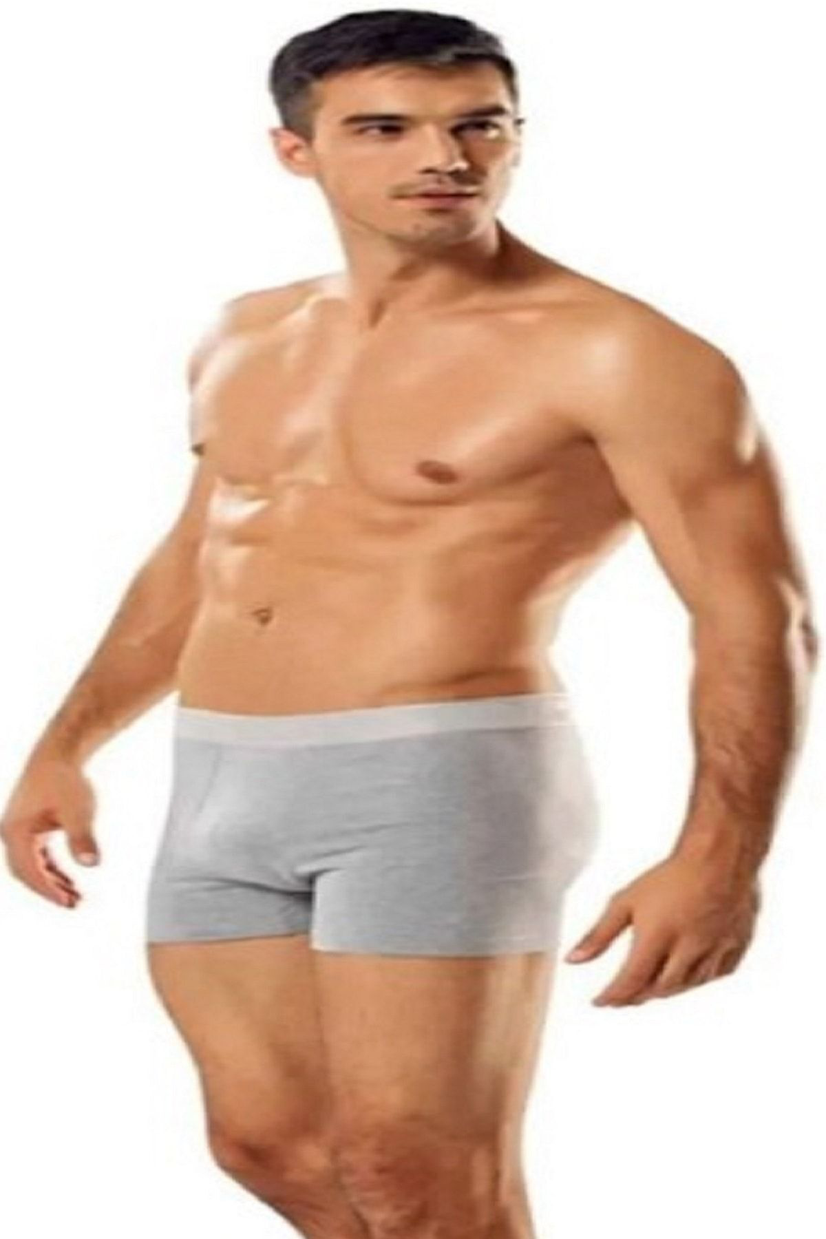 Erkek Likralı Elastan Boxer Siyah Renk 6'lı Paket Erkek Likralı Elastan Boxer Siyah Renk 6'lı Paket