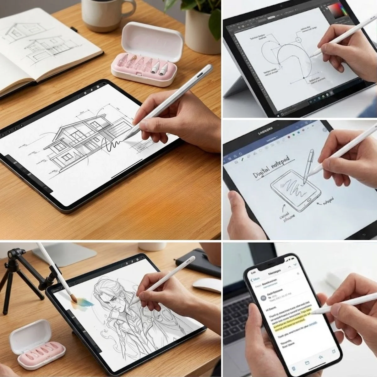 6 Adet Farklı Uçlı Universal Dokunmatik Kalem Ucu – Tablet Ve Telefon Uyumlu Stylus Pen Yedek Başlıkları Bx40 Fiyatı, Yorumları ve Özellikleri