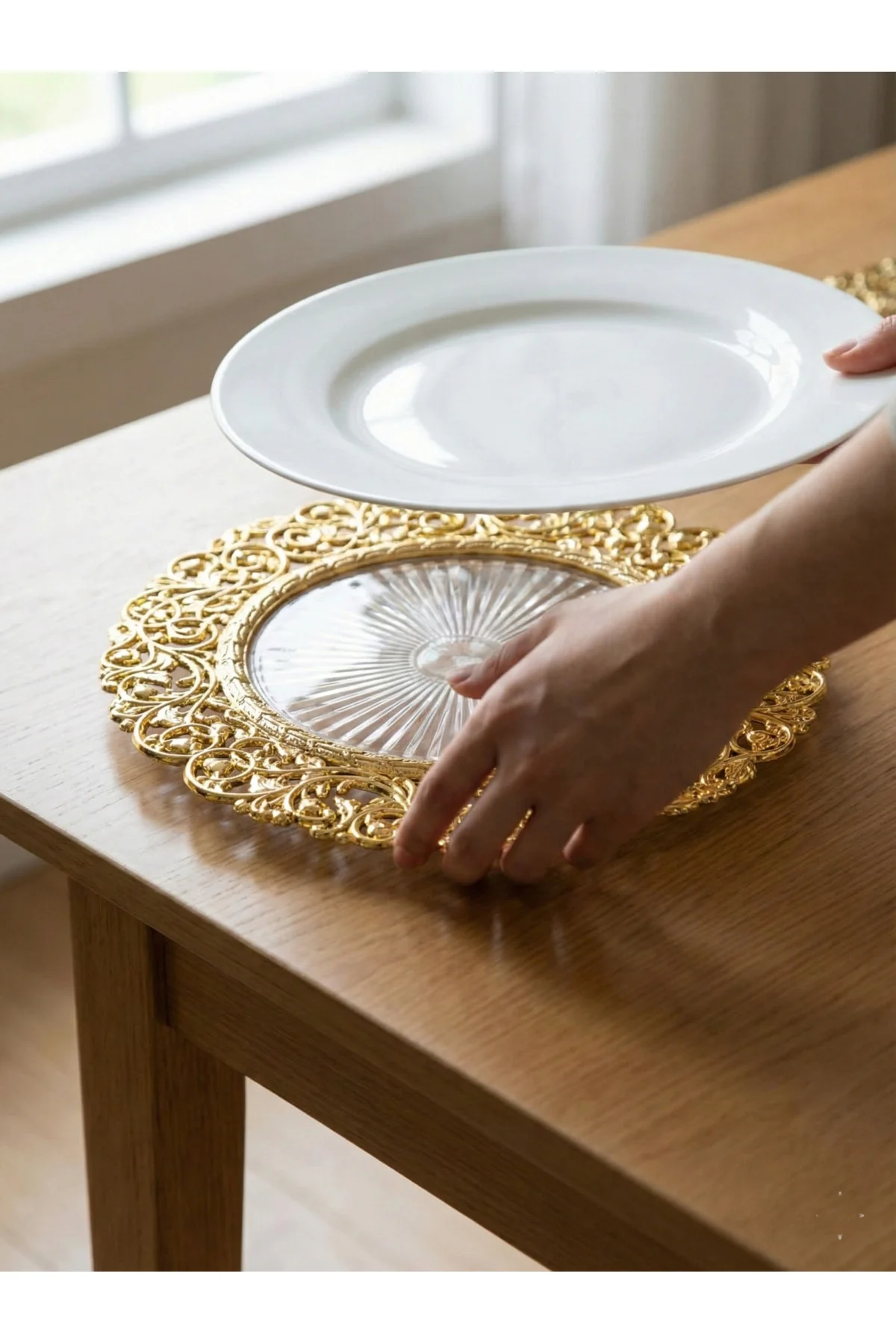 6 Adet Gold 30 Cm Lüks Supla Seti - Polikarbon Kırılmaz Amerikan Servis - Şık Sofra Sunum Altlığı - Oda Kokulu 6 Adet Gold 30 Cm Lüks Supla Seti - Polikarbon Kırılmaz Amerikan Servis - Şık Sofra Sunum Altlığı - Oda Kokulu