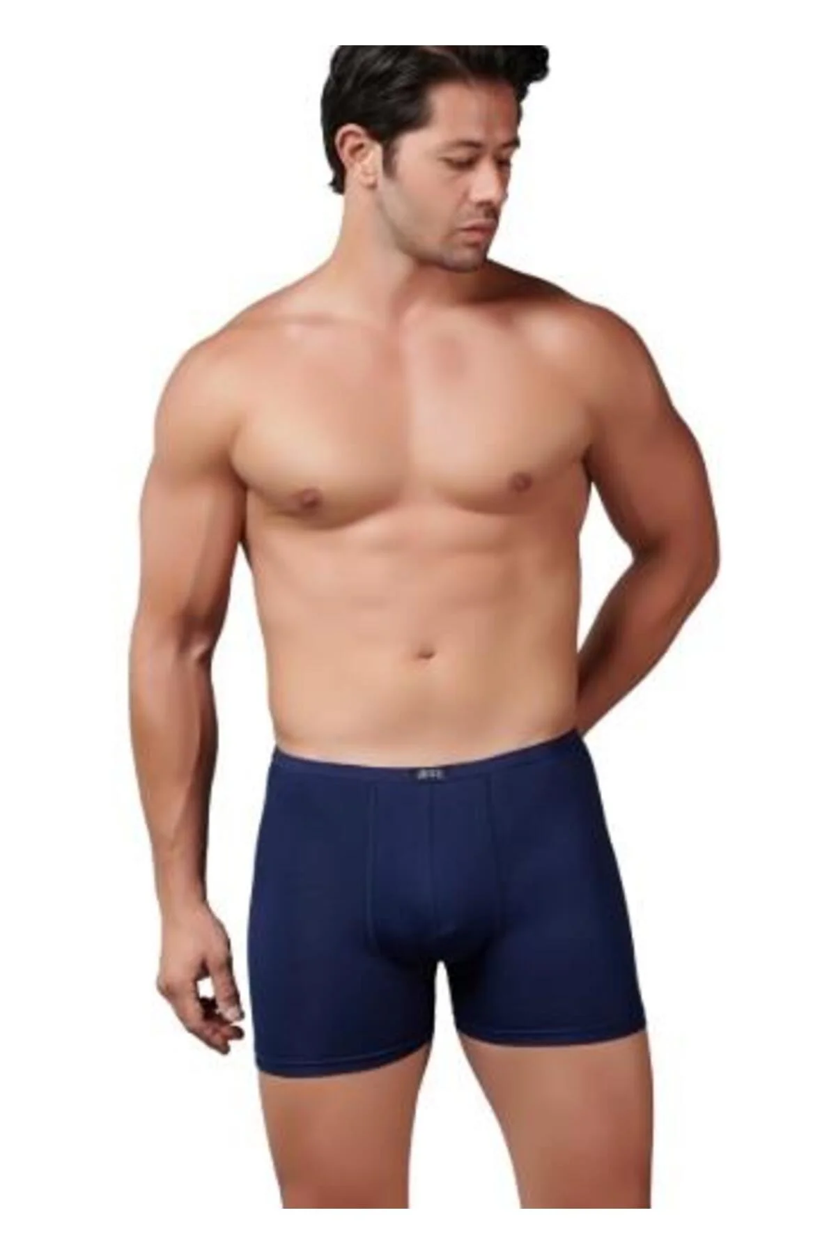 6 Adet Gümüş Erkek Bambu İnce Bel Elastan Boxer 8007