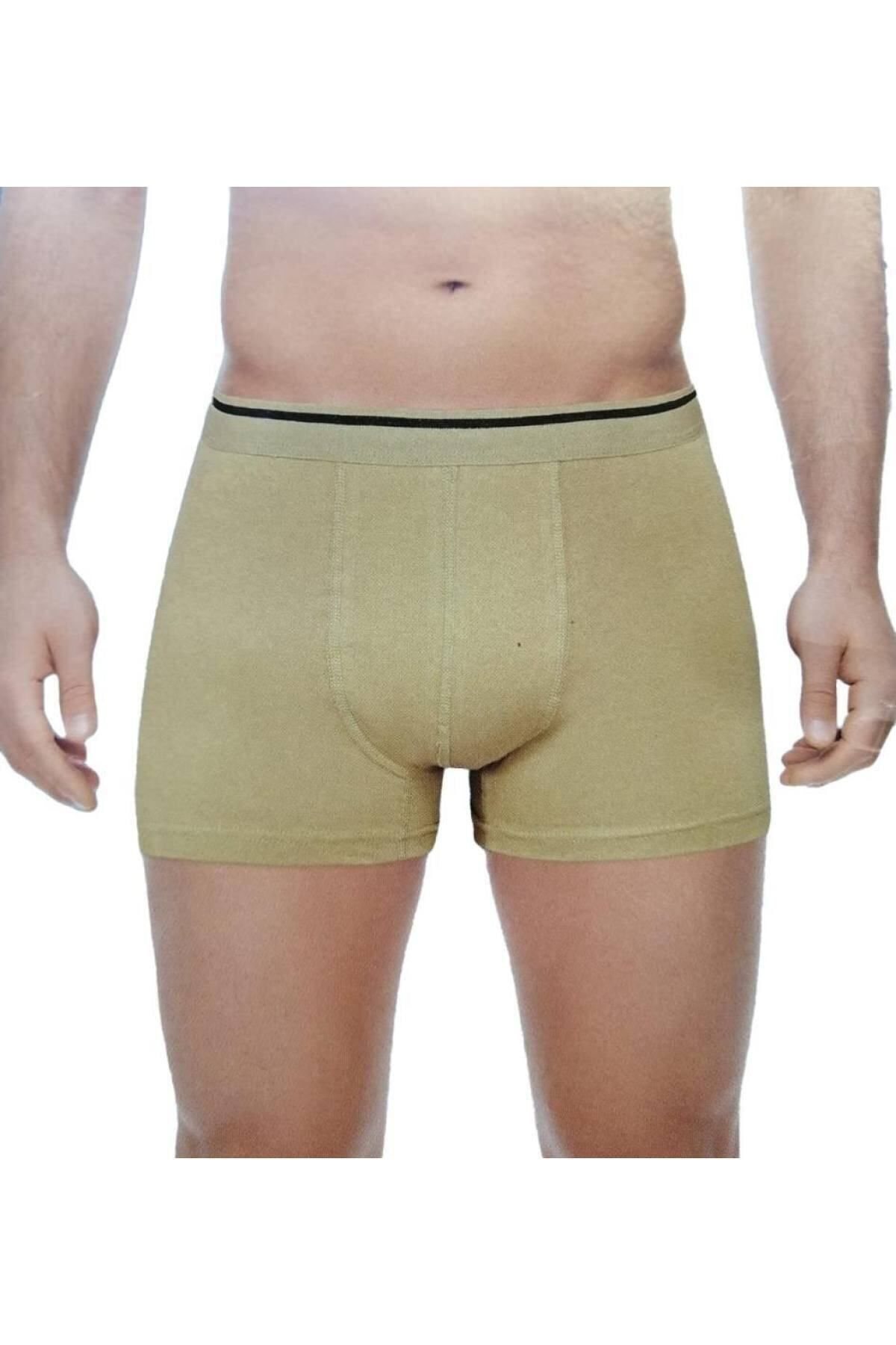 6 Adet Siyah Renk Ekonomik Likralı Boxer