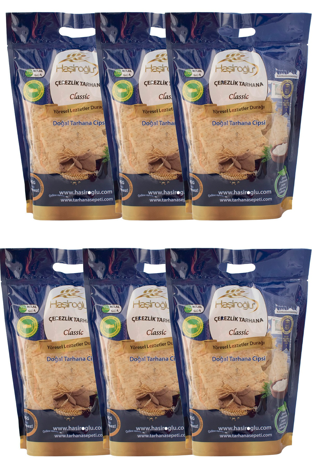 Aktarix 6 Adet Haşiroğlu Çerezlik Cips Tarhana 450 Gr Kahramanmaraş