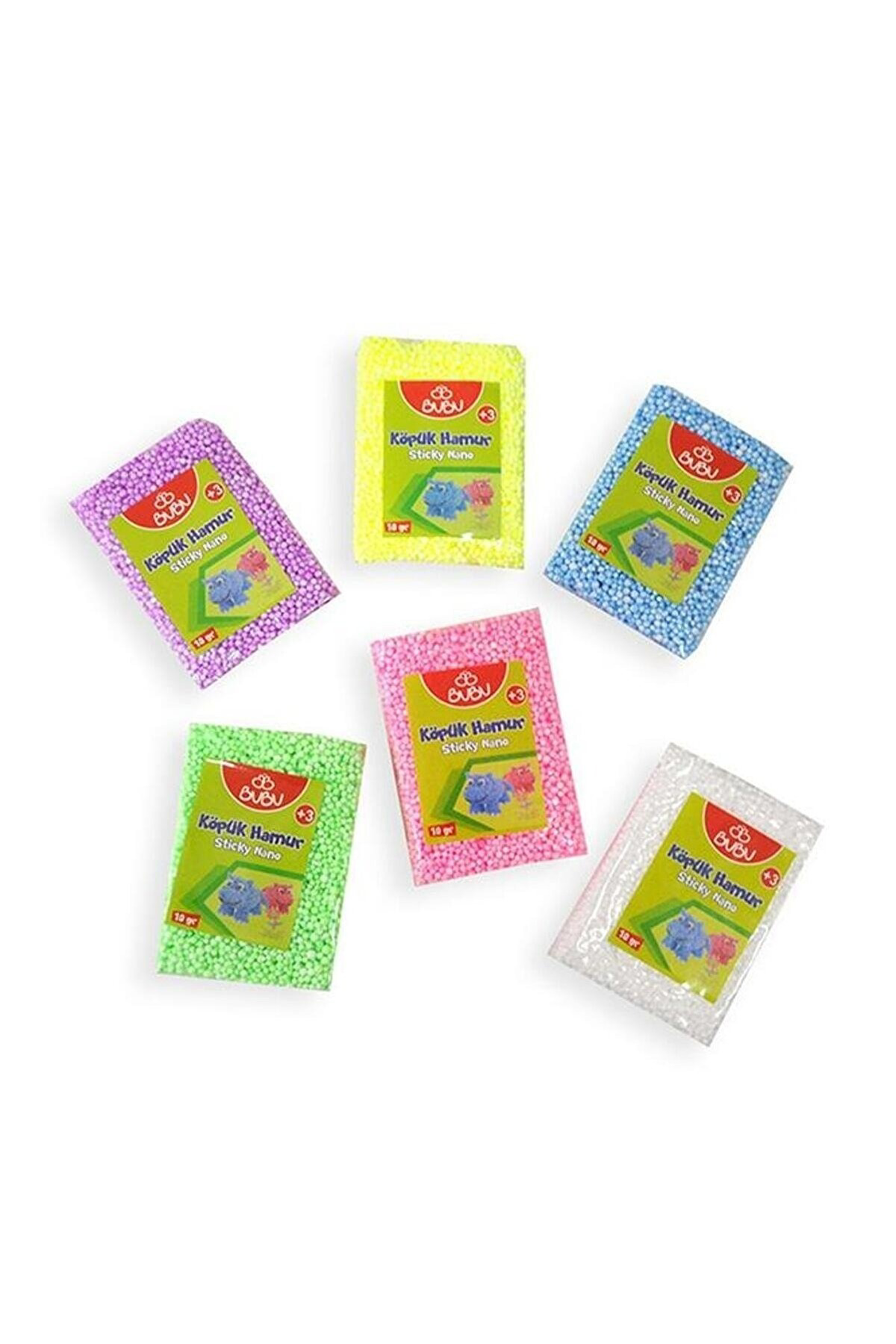 Oyuncak Store 6 Adet Köpük Hamur 6X10gr Sticky Nano