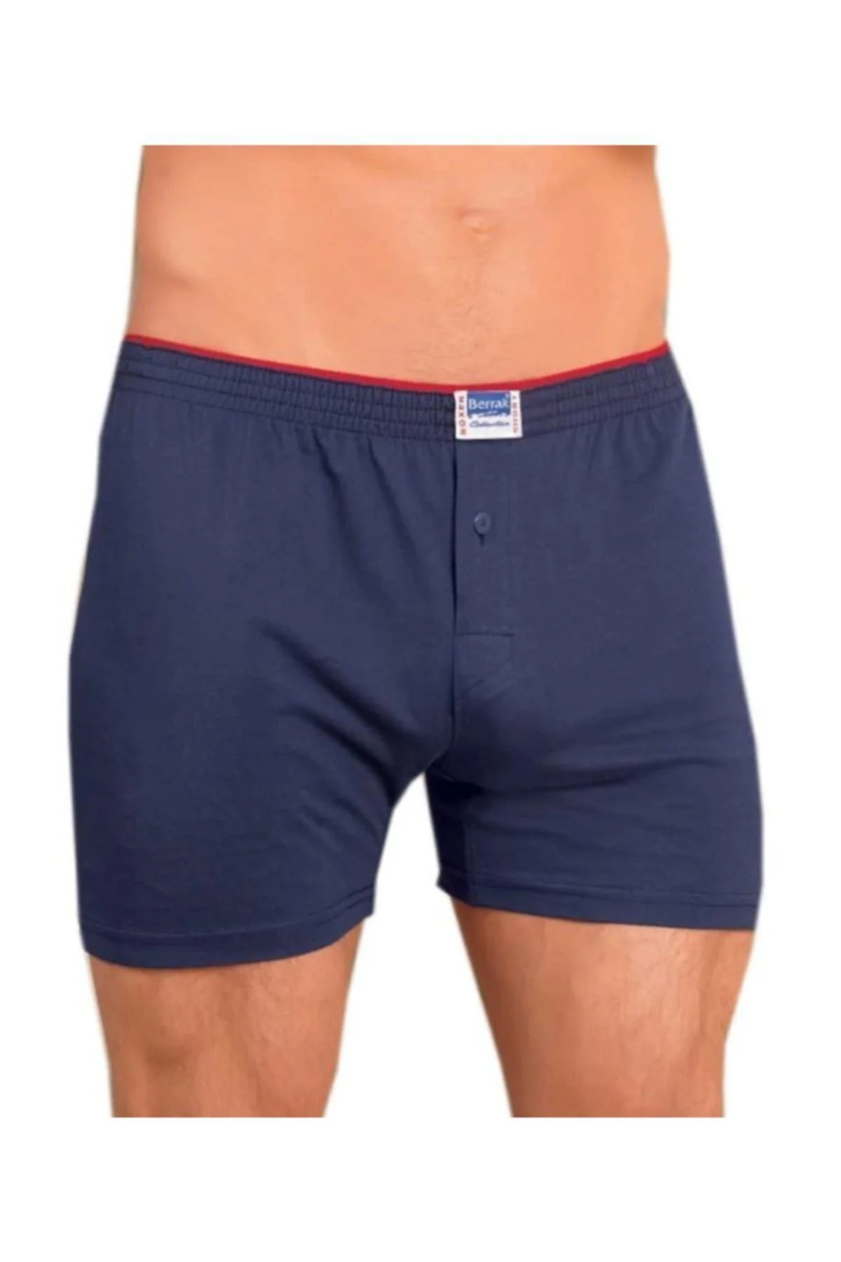 6 Adet Lacivert Renk Penye Boxer 6 Adet Lacivert Renk Penye Boxer