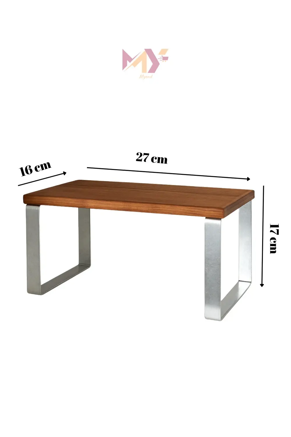 6 Adet Lüks Ahşap Düzenleyici Raf Dolap İçi Tezgah Üstü Metal Aya