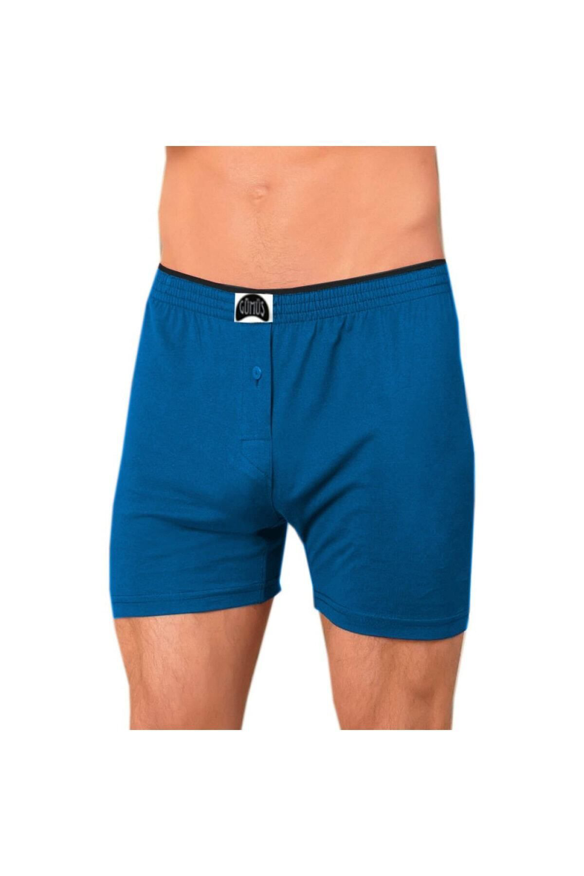 6 Adet Mavi Renk Havlu Bel Boxer