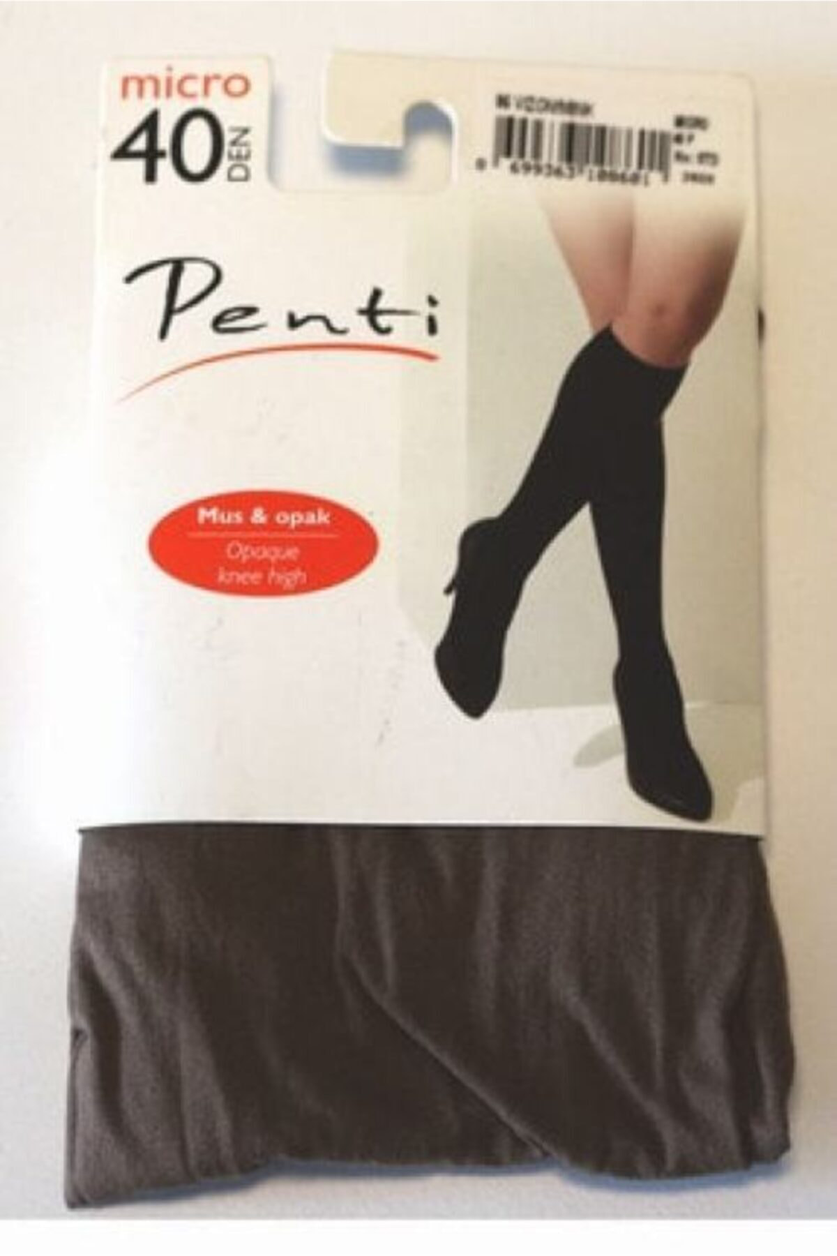 6 Adet Mıkro 40'den Bayan Dızaltı Çorap