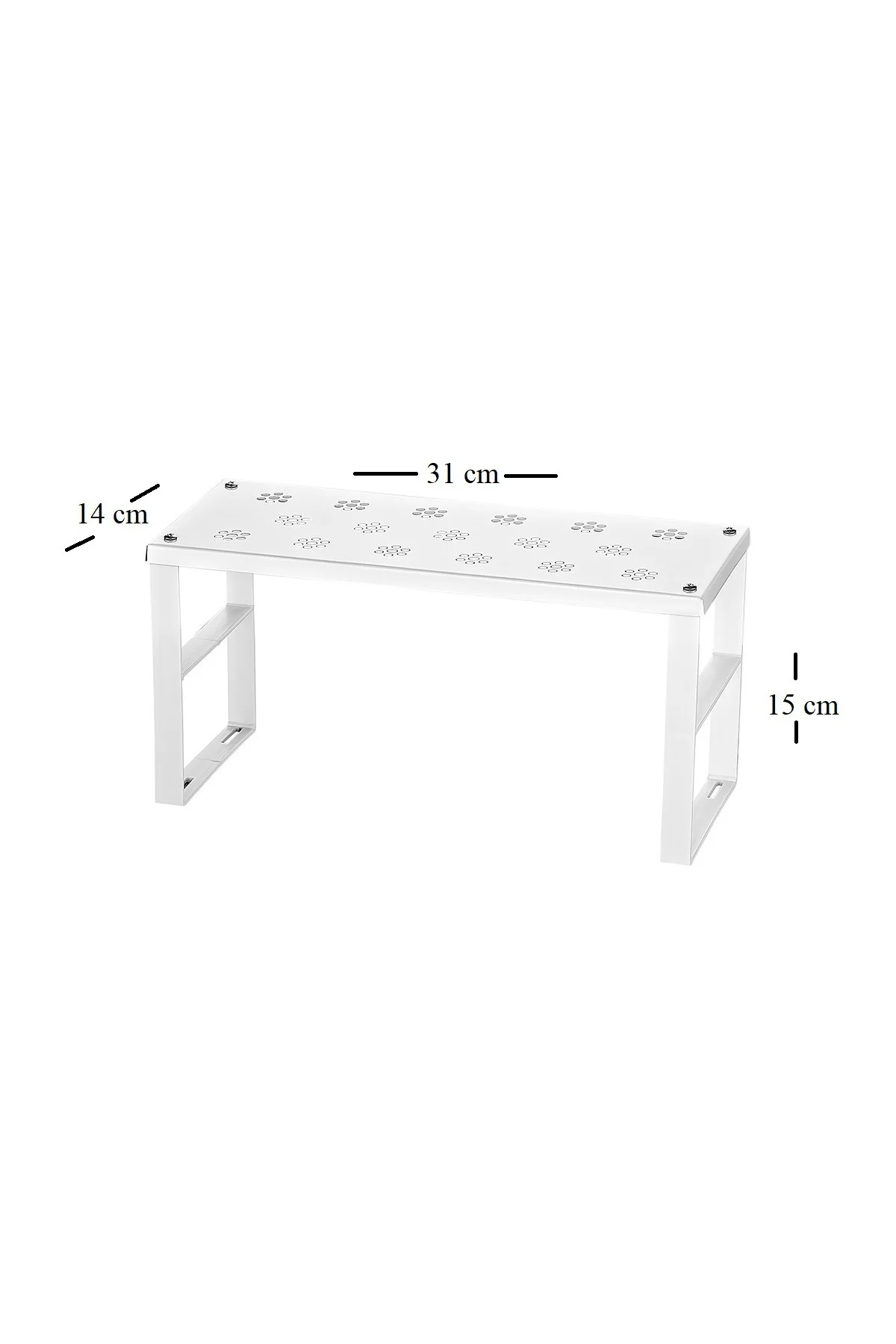 6 Adet Paslanmaz Metal Dolap Içi Raf Düzenleyici Mutfak Dolabı Ta