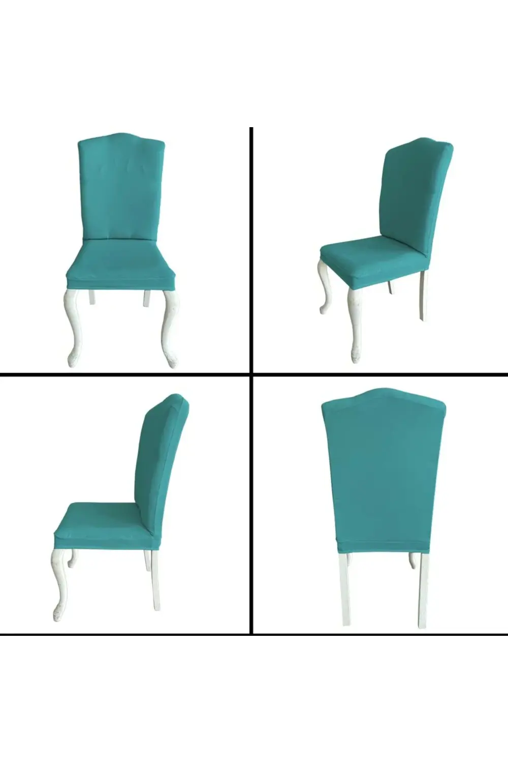 6 Adet Petek Kumaş Avangarde Tipi Sandalye Kılıfı & Sandalye Örtü