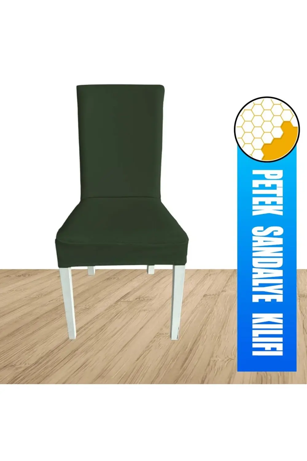 6 Adet Petek Kumaş Salon Tipi Sandalye Kılıfı & Sandalye Örtüsü S