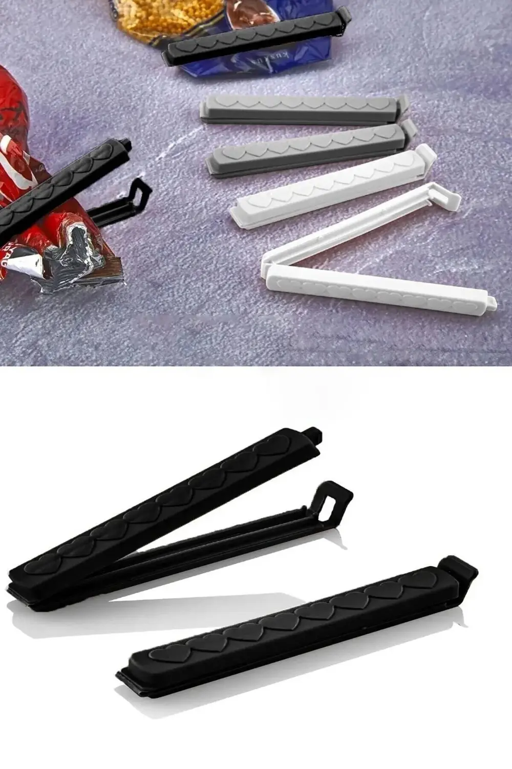 6 Adet Pratik Poşet Kapatıcı Klips Kp-143