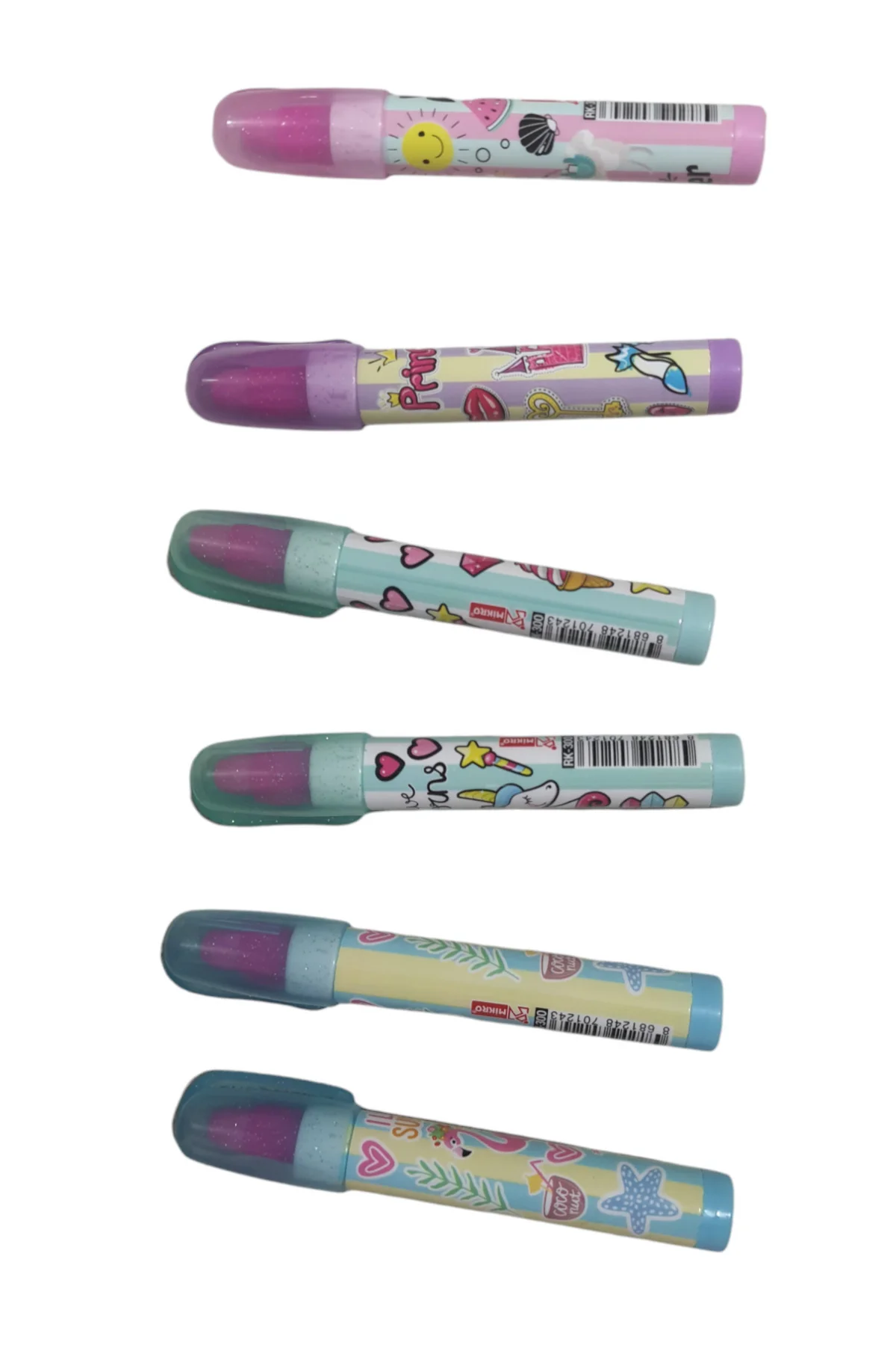 6 adet roket silgi (yumurtlayan silgi)