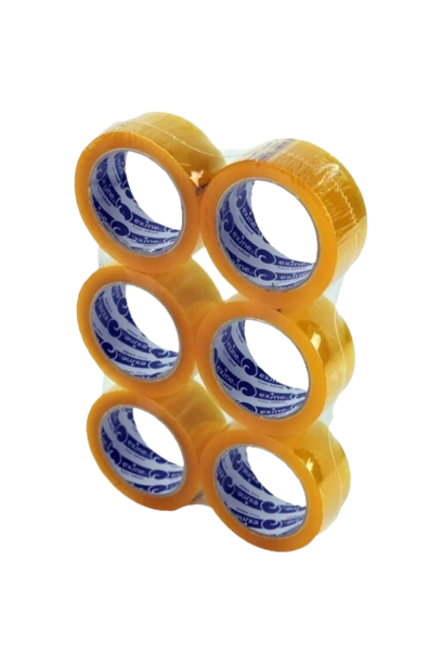 Just Cheap Store 6 Adet Şeffaf Koli Bandi Güçlü Yapişkan Yüzey 40Mm 100 Metre