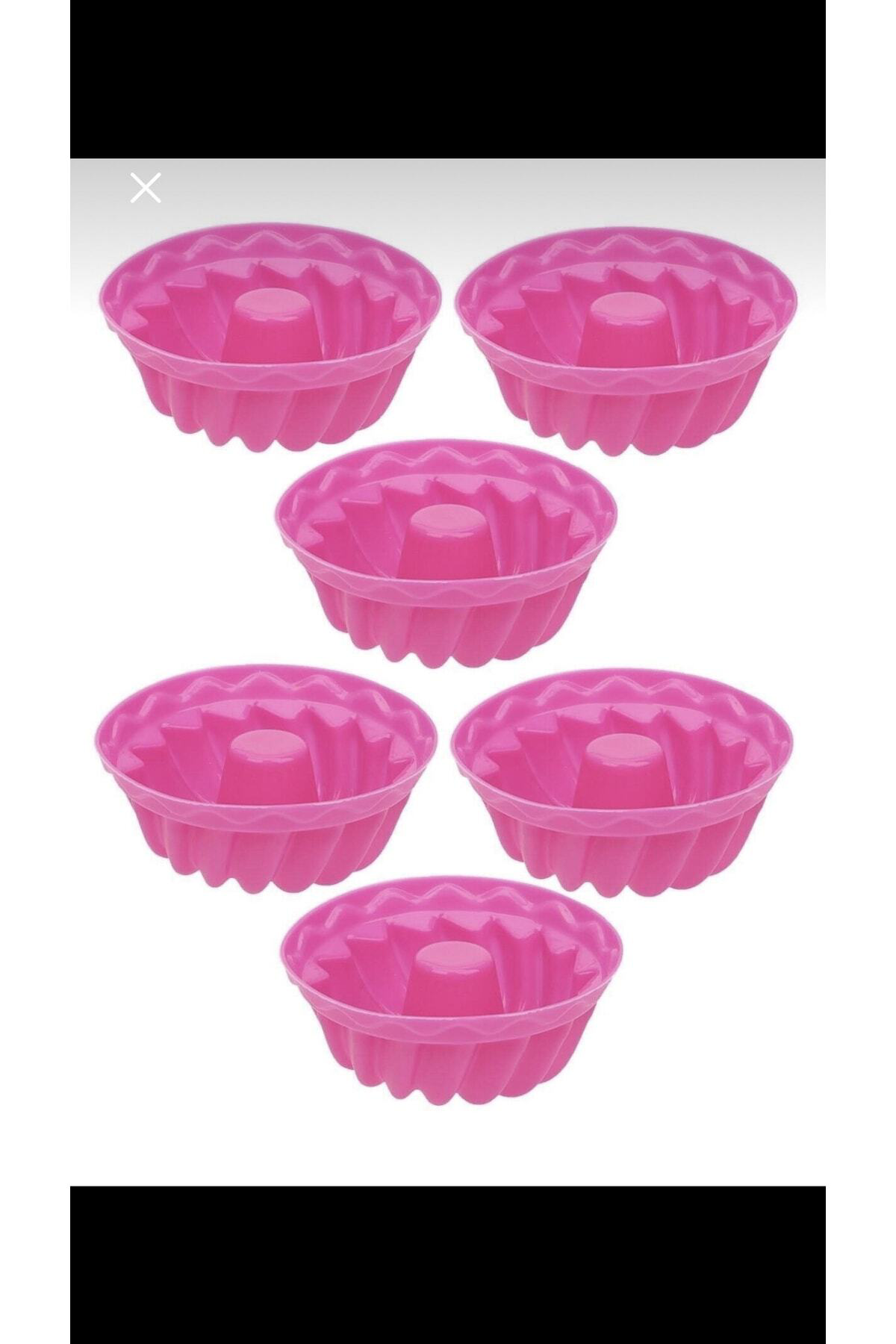 6 Adet Silikon Muffin Kek Kalıbı