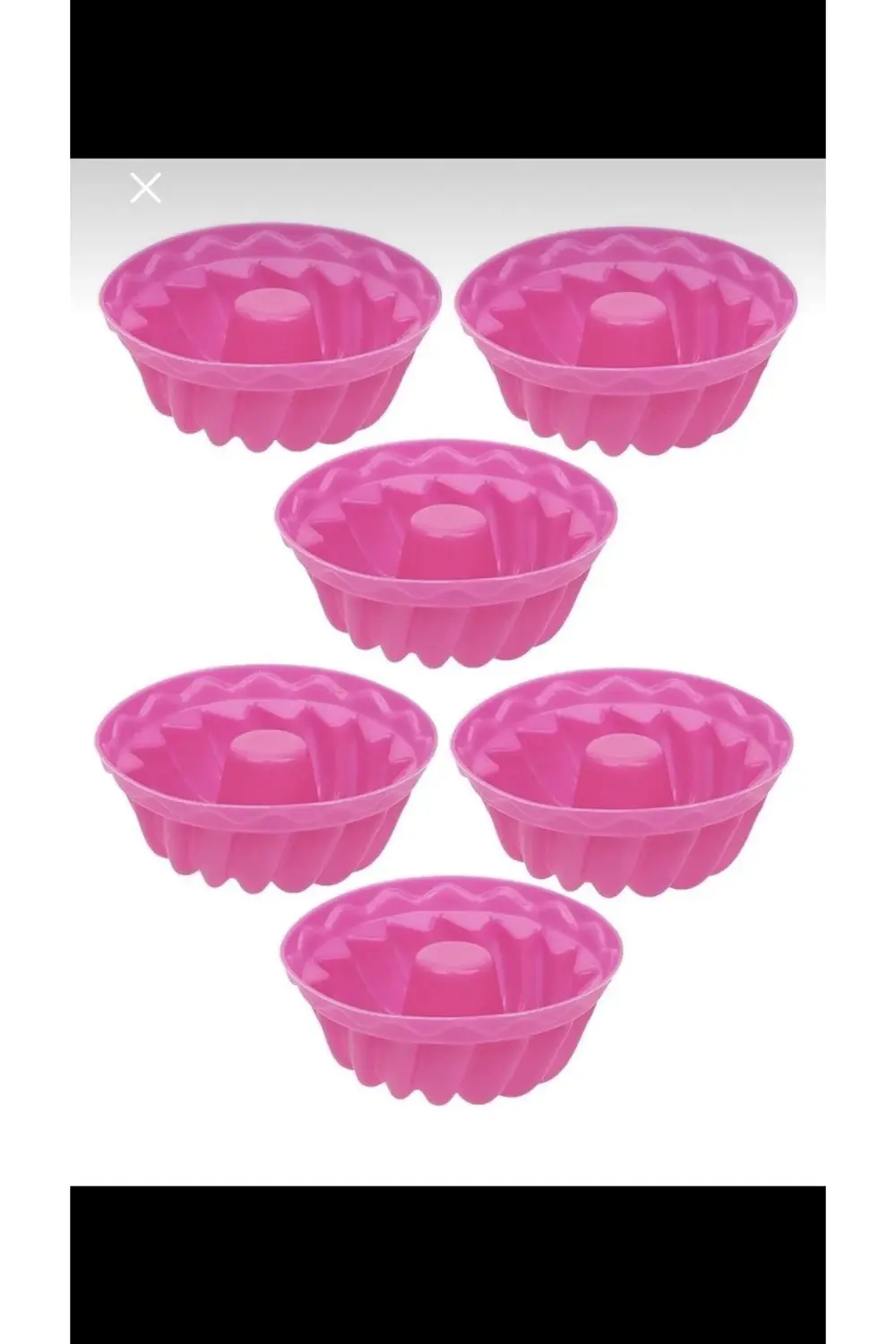 6 Adet Silikon Muffin Kek Kalıbı