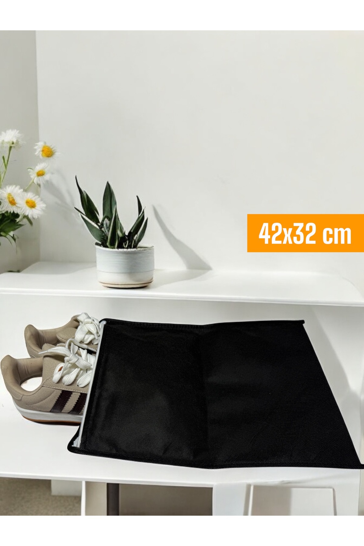 Balkan Room 6 Adet Siyah Ayakkabı Saklama Çantası Seyahat Hurcu Çok Amaçlı Fe