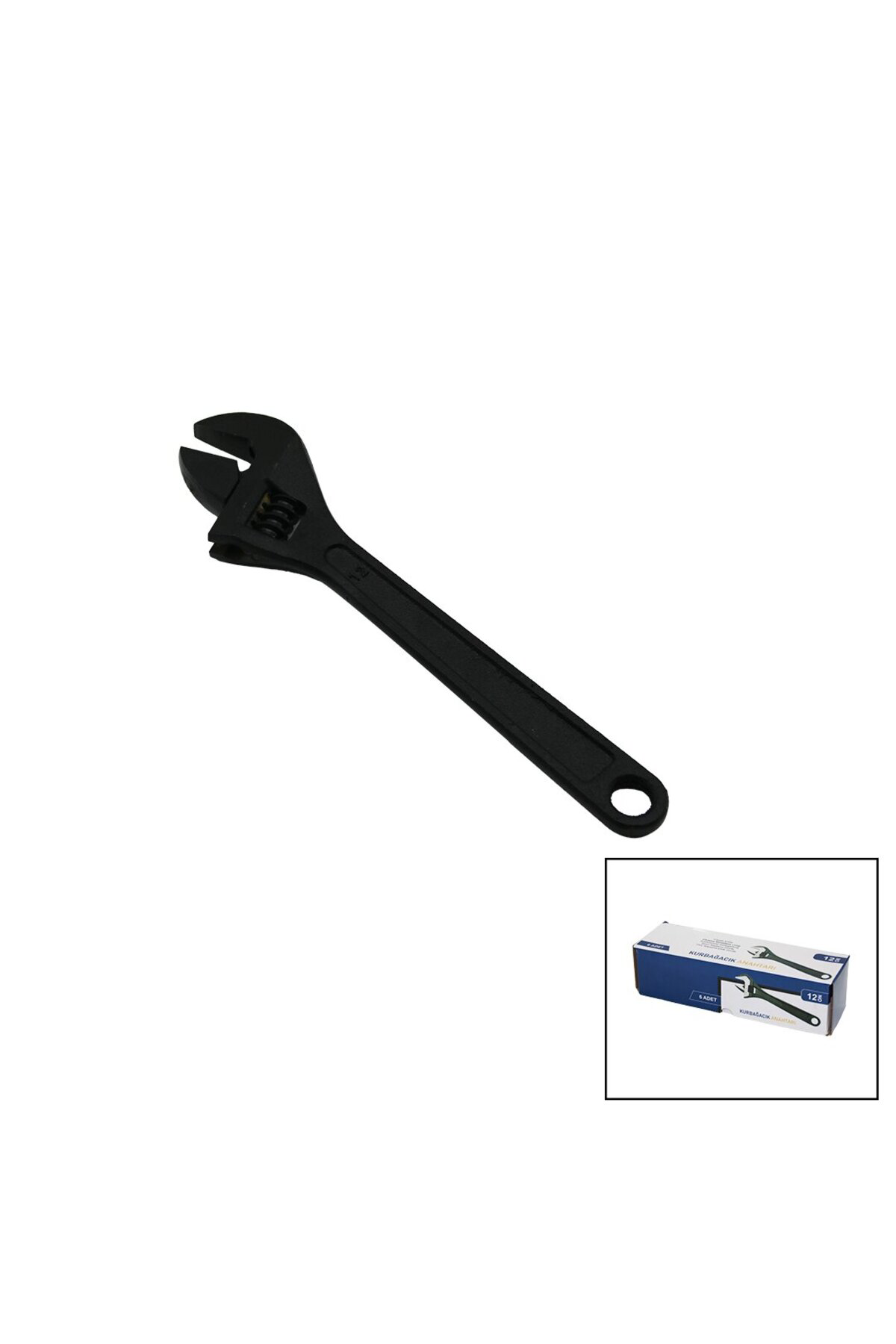 Ok Aksesuar 6 Adet Siyah Çelik 12 İnç 300Mm Kurbağacik Anahtar Chrome Vanadiu