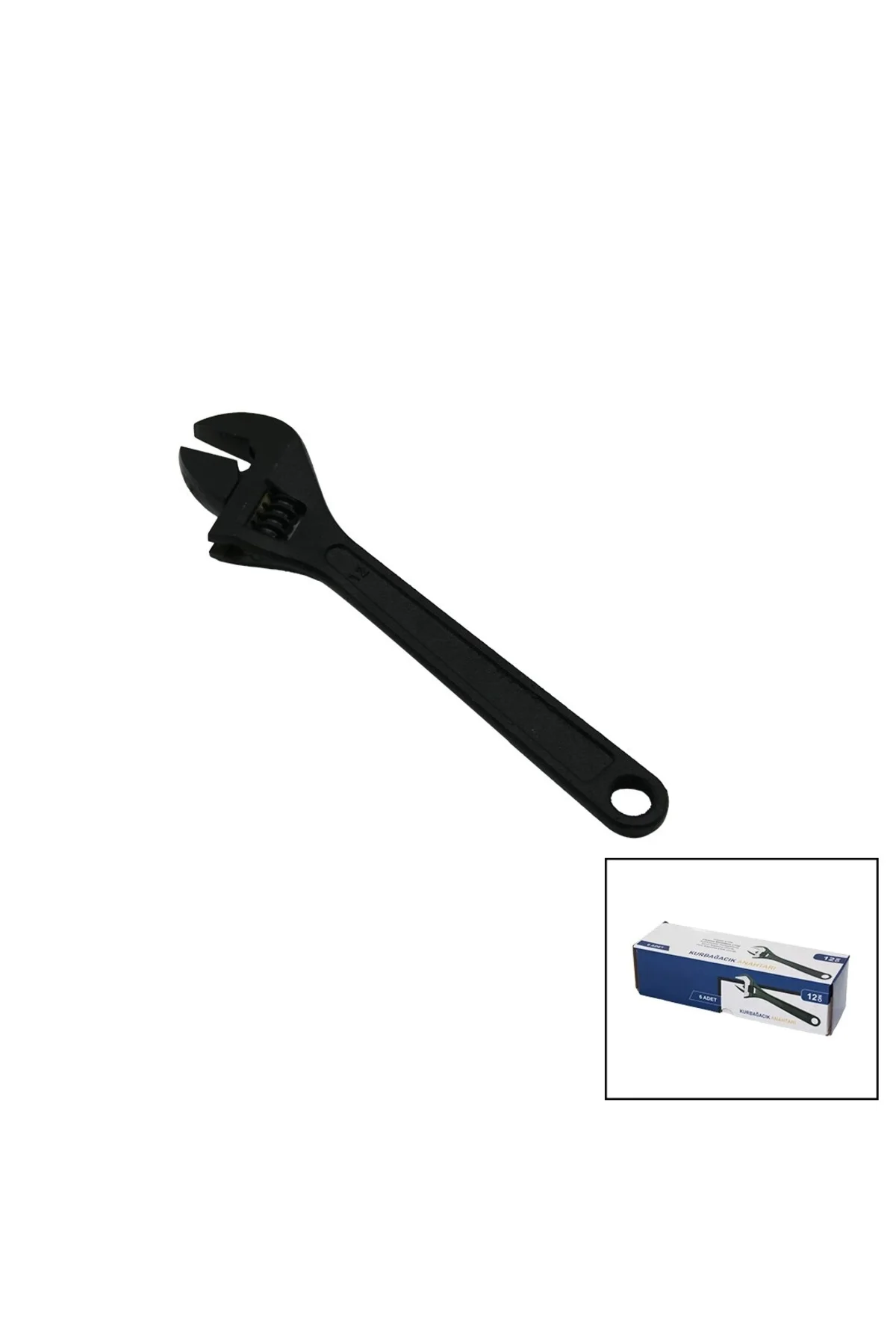 6 ADET SİYAH ÇELİK 12 İNÇ 300MM KURBAĞACIK ANAHTAR CHROME VANADİU