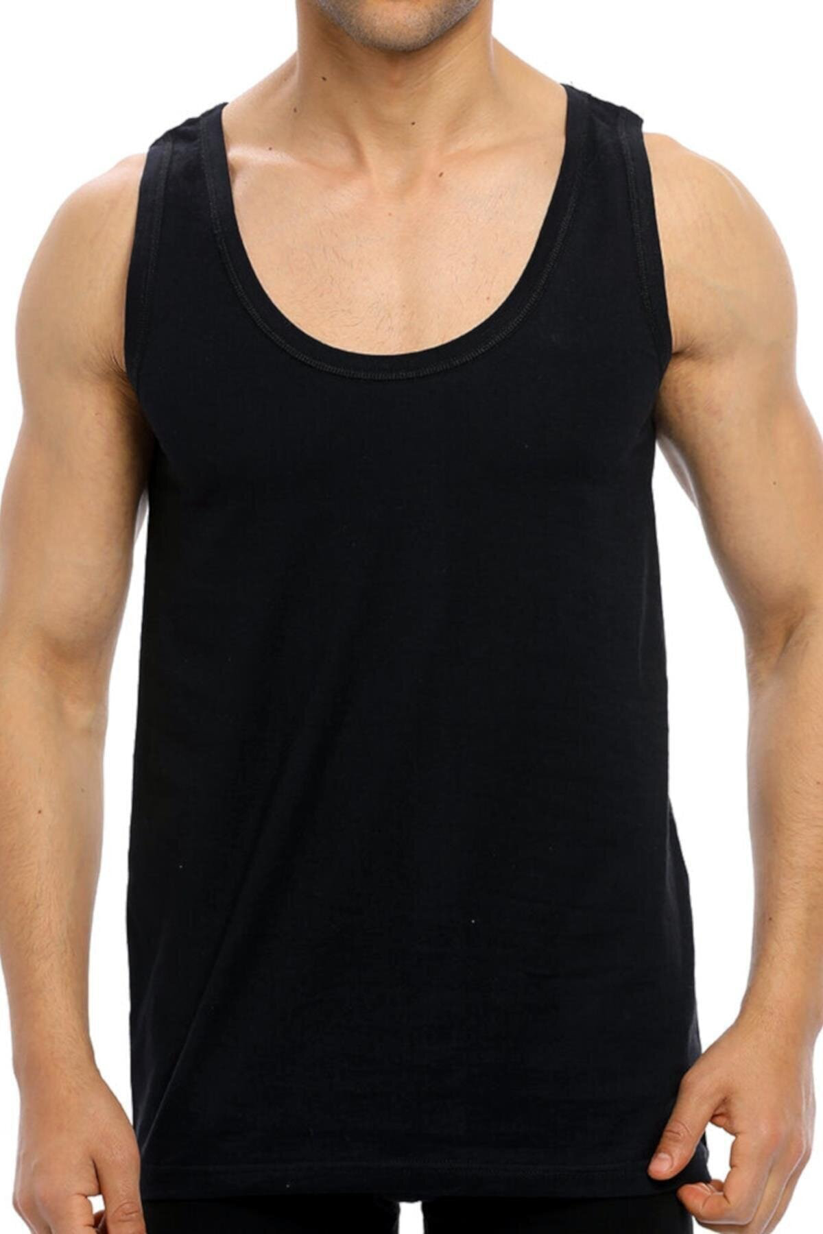 6 Adet Beyaz Renk Modal Klasik Atlet