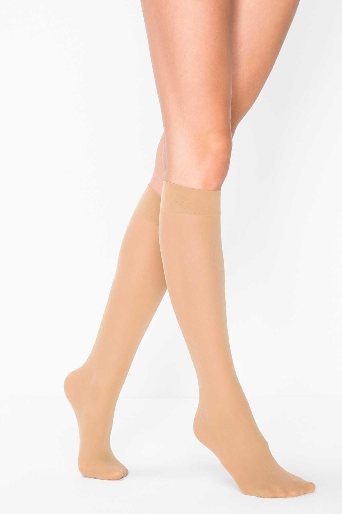 6 Adet Ten Mikro 40 Dizaltı Çorap