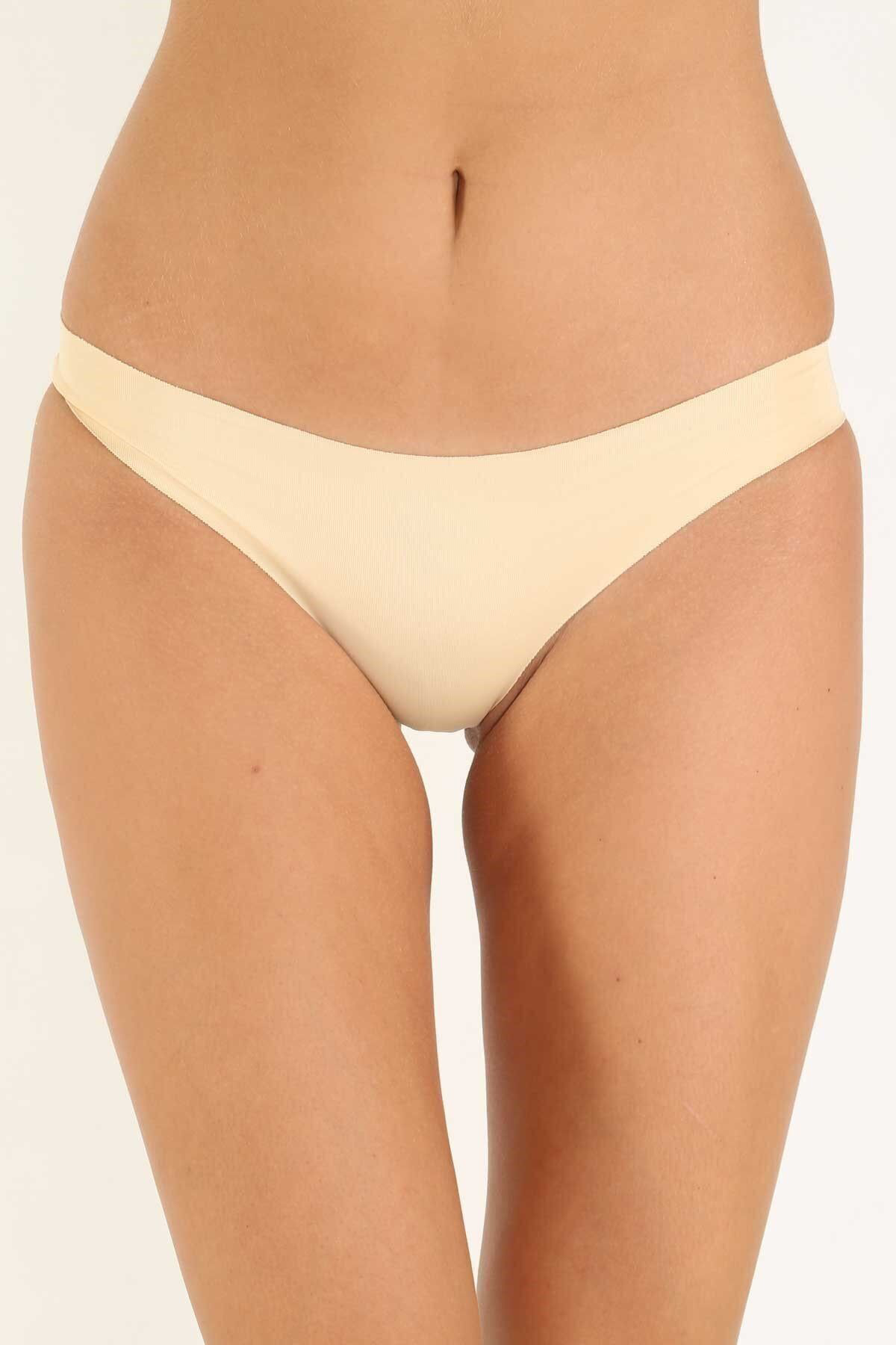 6 Adet Siyah Renk Dikişsiz Slip Külot