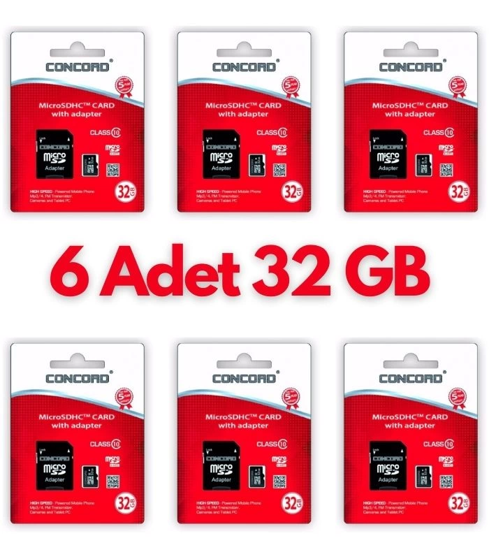 6 Adet Ultrahız 32gb Micro Sd Hafıza Kartı: Yüksek Performans Ve 6 Adet Ultrahız 32gb Micro Sd Hafıza Kartı: Yüksek Performans Ve