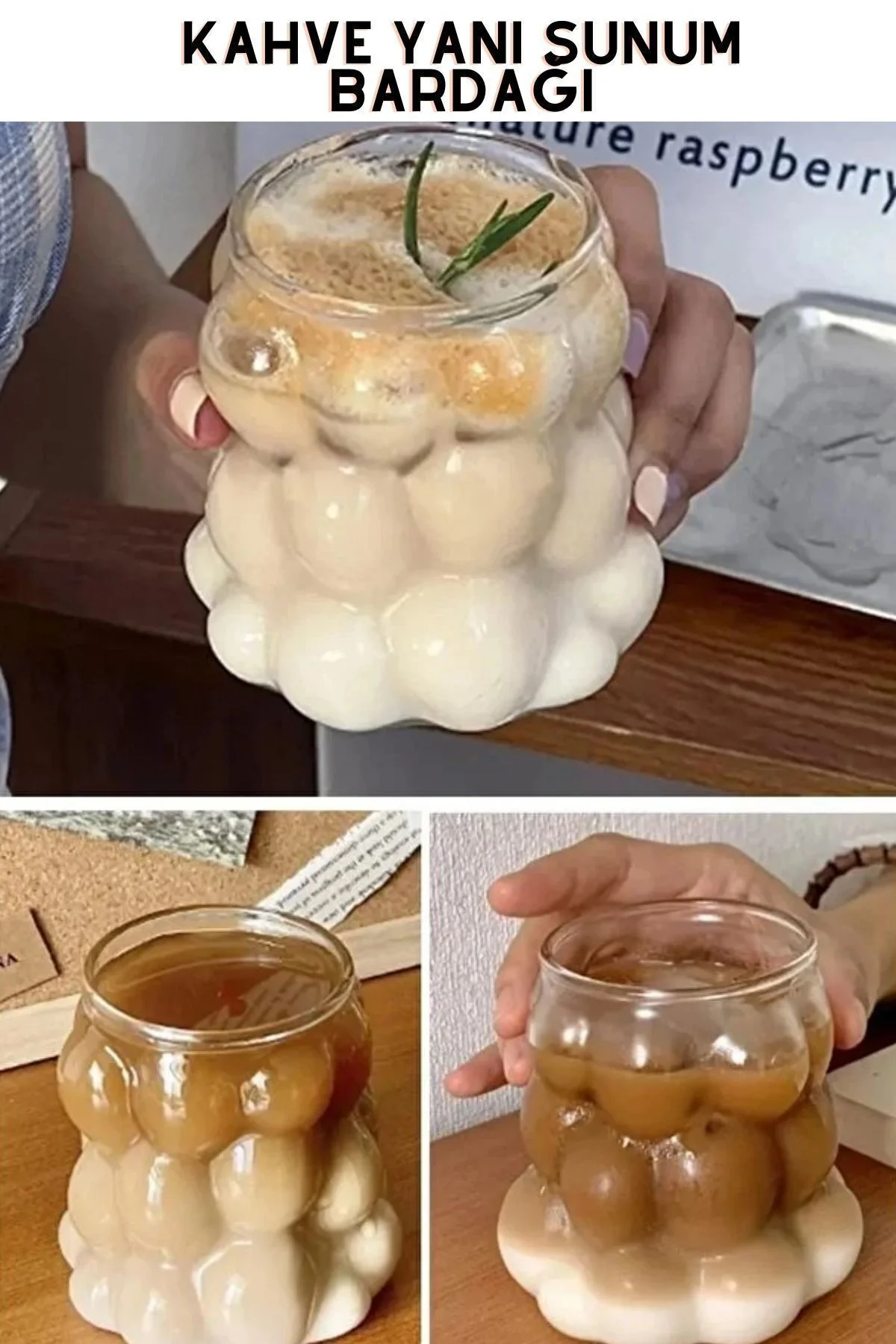 6 ADET Üzüm Bardak, Kahve Yanı Sunum Bardağı - Soğuk Ve Sıcak Kah