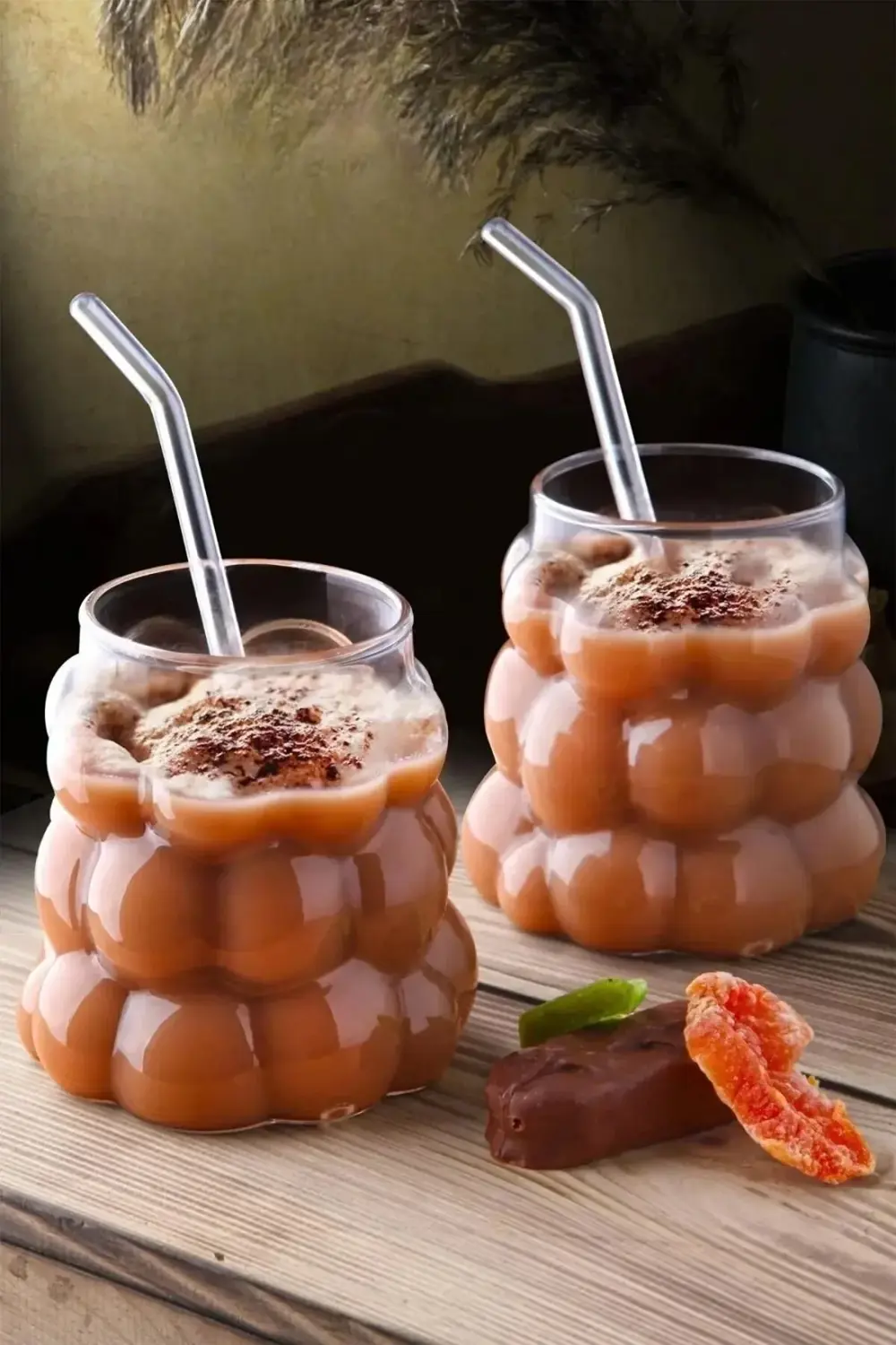 6 Adet Üzüm Model Borosilikat Kokteyl Soğuk Sıcak Kahve Meşrubat