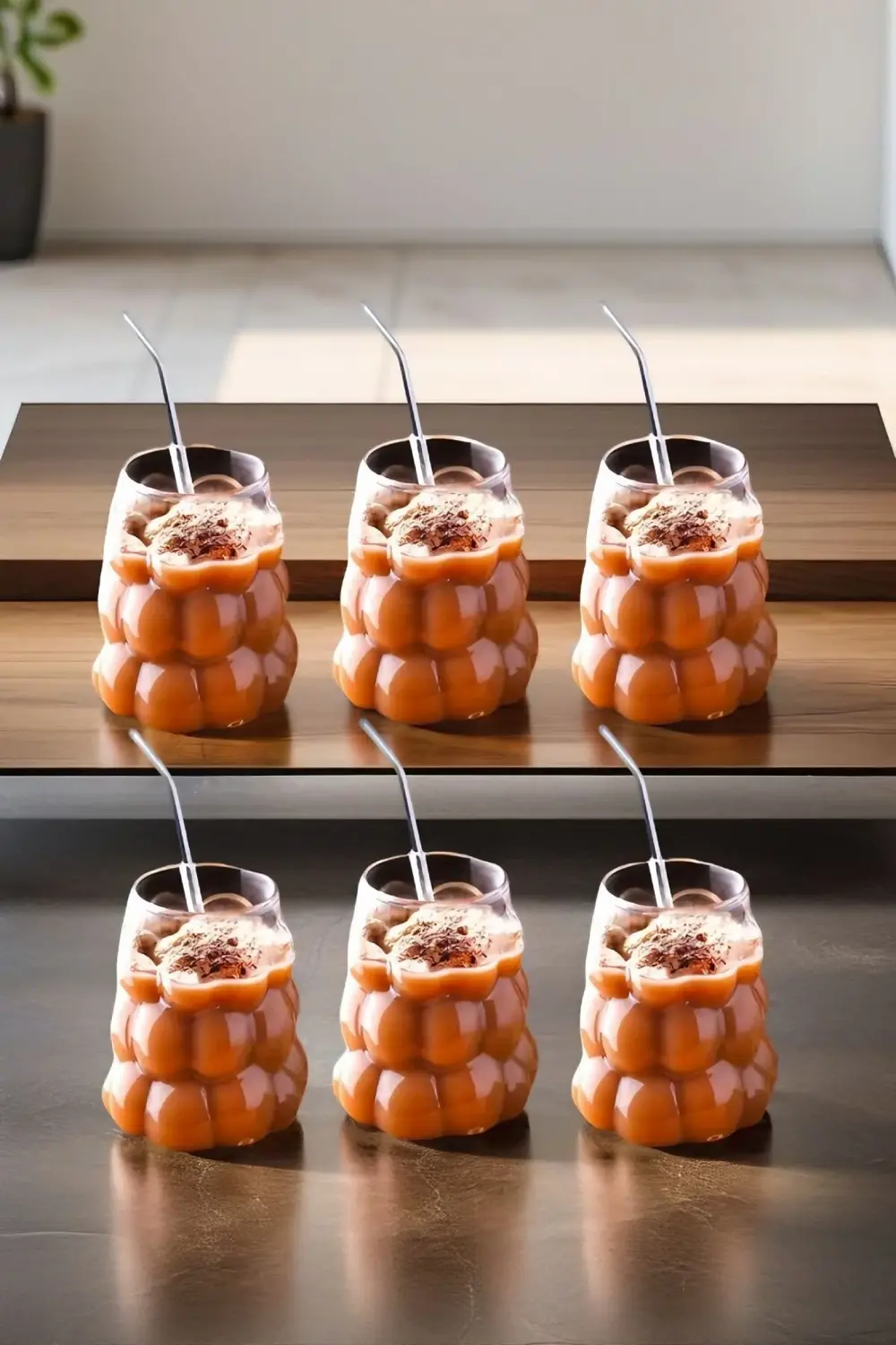 6 Adet Üzüm Model Borosilikat Kokteyl Soğuk Sıcak Kahve Meşrubat