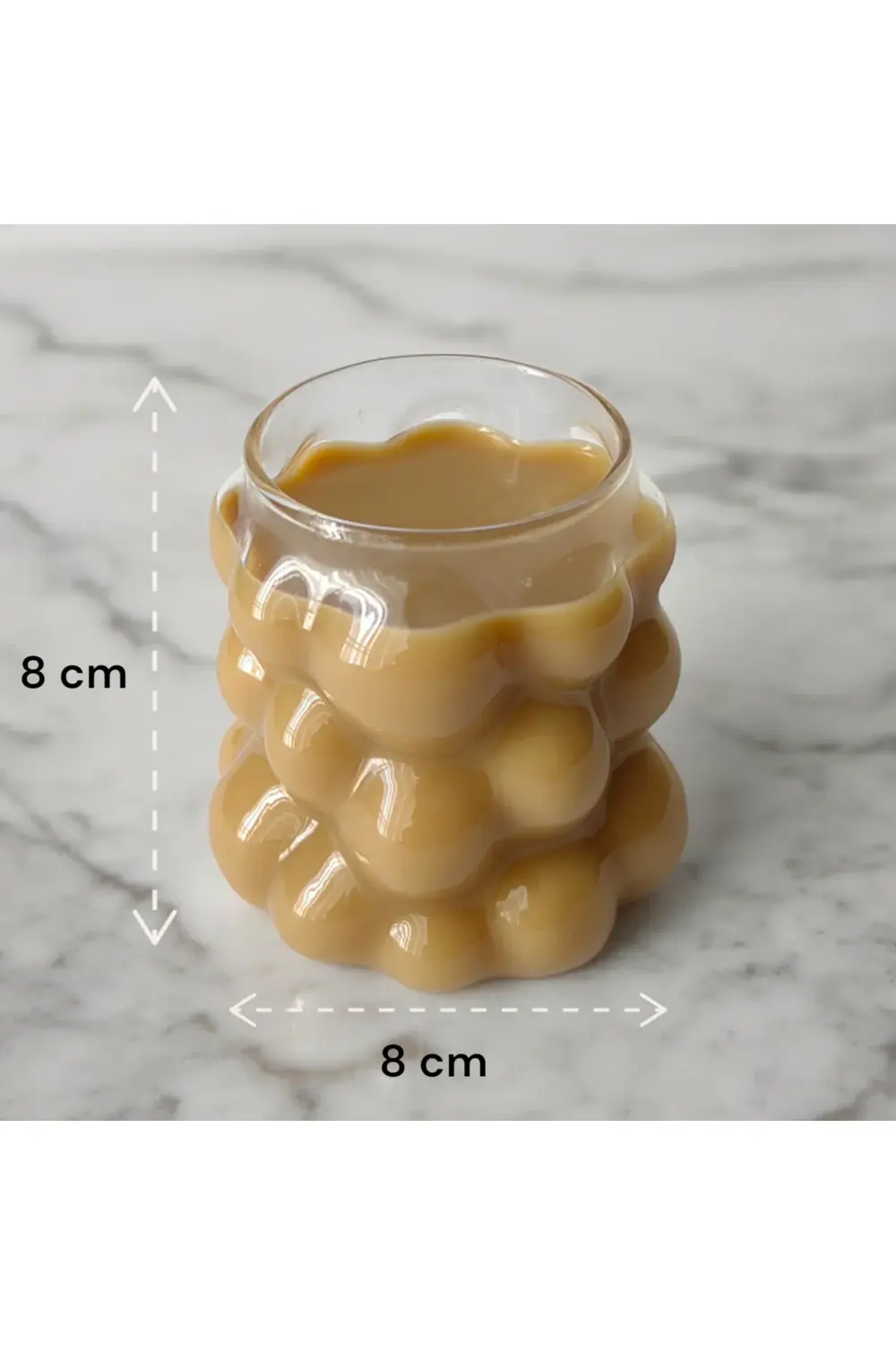 6 Adet Üzümlü Isıya Dayanıklı Boncuk Şekilli Borosilikat Cam Pint