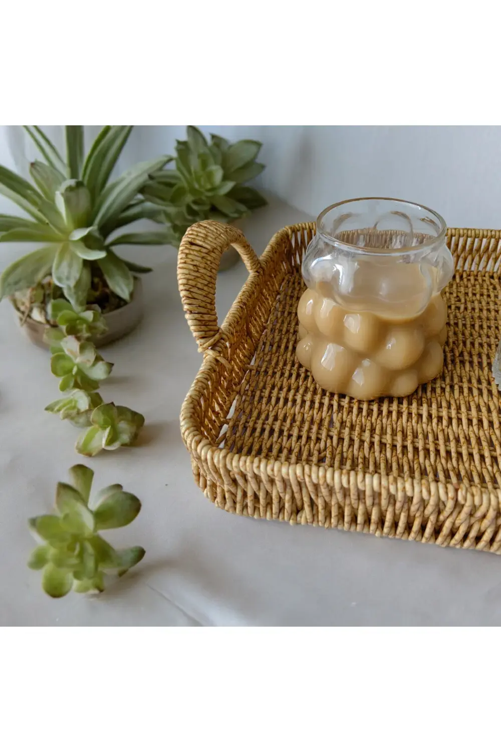 6 Adet Üzümlü Isıya Dayanıklı Boncuk Şekilli Borosilikat Cam Pint