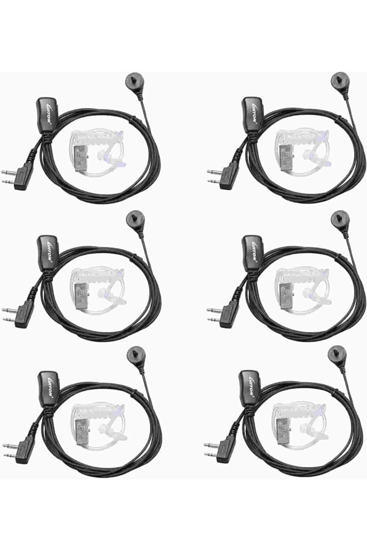 6 Adet Zastone Zt-v68 Uhf 400-470mhz Profesyonel Telsiz Kulaklığı