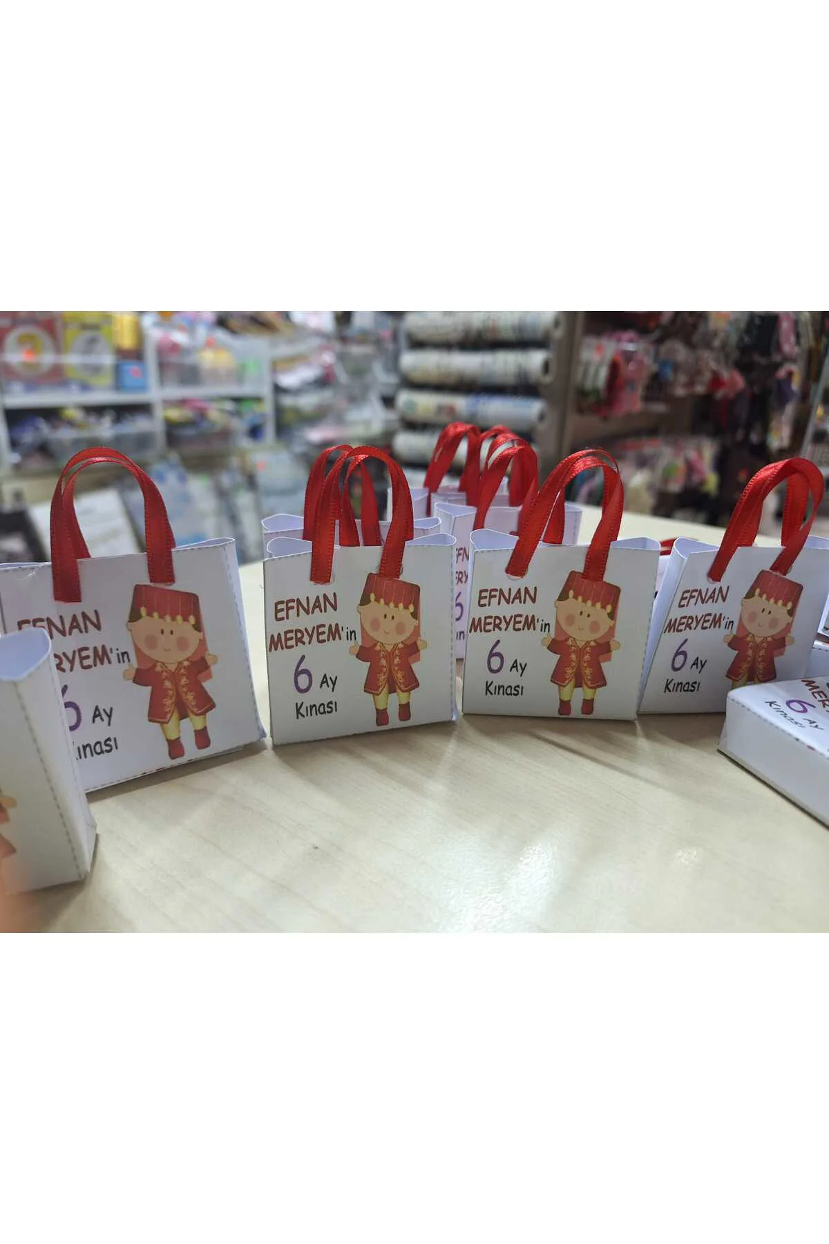 6 Ay Kınası, Kına Hediyeliği 30 lu (5*5 cm)