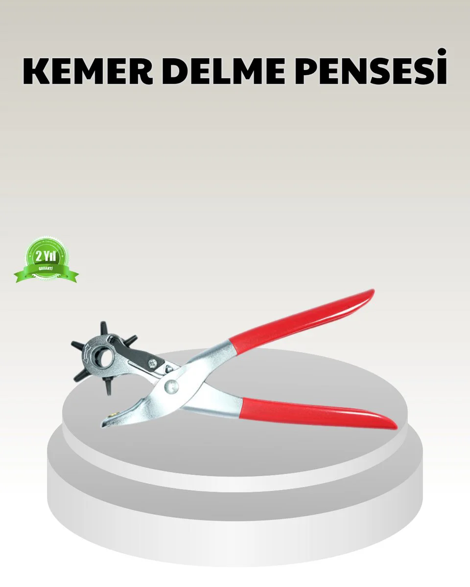 6 Başlıklı Paslanmaz Çelik Kemer Delme Pense - Çok Amaçlı El Aleti