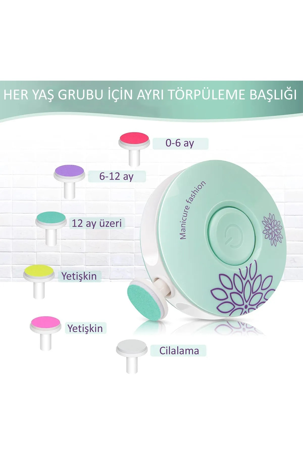 6 Başlıklı Pilli Tırnak Törpüsü ( Bebekler Kullanılabilir ) 6 Başlıklı Pilli Tırnak Törpüsü ( Bebekler Kullanılabilir )