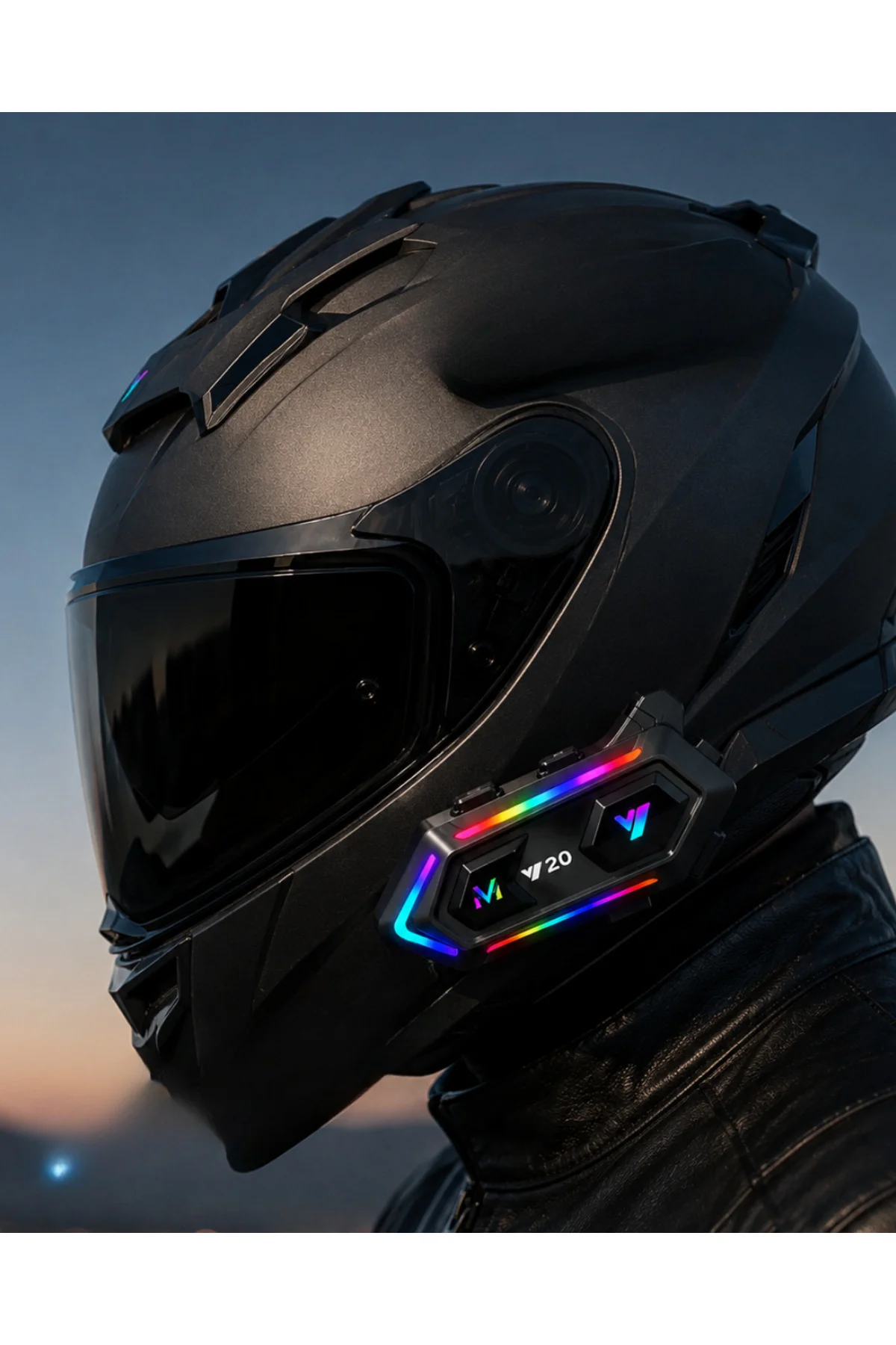 6. Bluetooth 5.3 Kask İçi Intercom Kulaklık IPX6 Suya Dayanıklı T