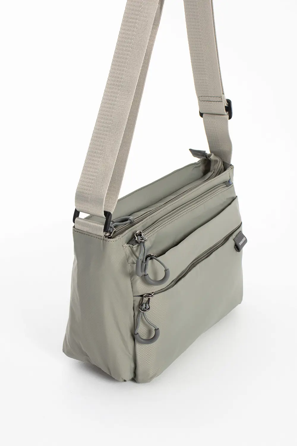 6 Bölmeli Orta Boy Suya Dayanıklı Paraşüt Kumaş Çapraz Askılı Omu